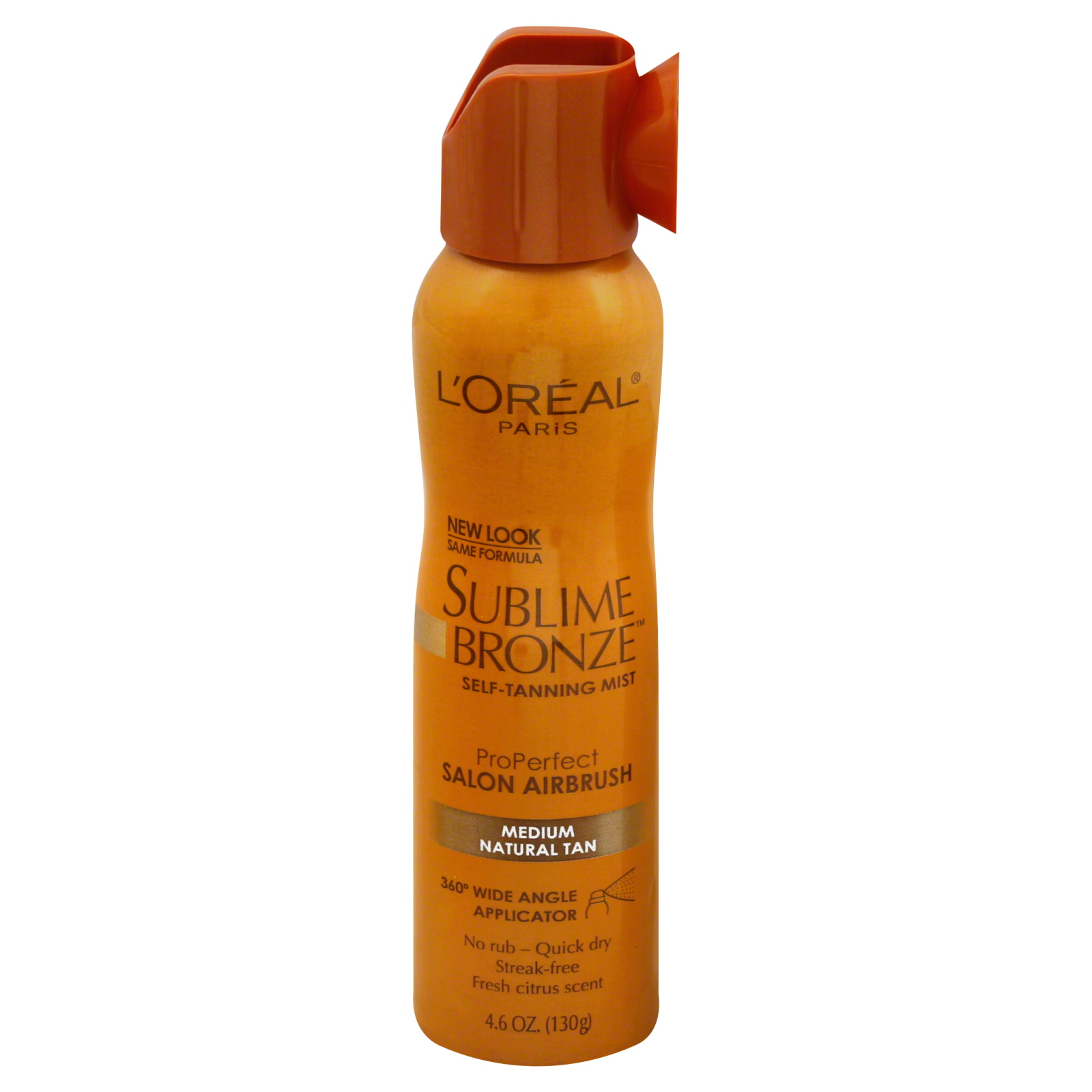 L'Oreal Sublime Bronze Self-Tanning Mist, ProPerfect Salon Airbrush, Medium Natural Tan, 4.6 oz (130 g)