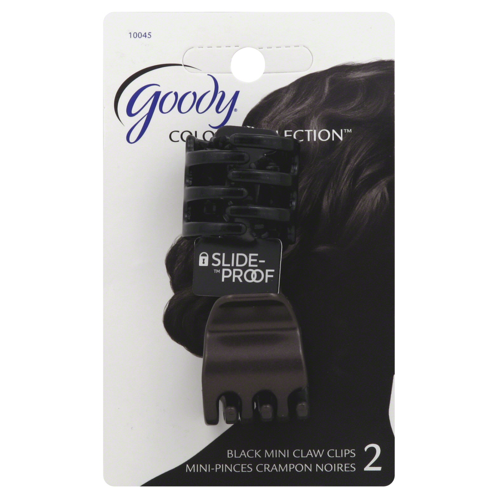 UPC 041457100455 product image for Goody Colour Collection Mini Stay Put Claw Clips, Black 2 CT | upcitemdb.com