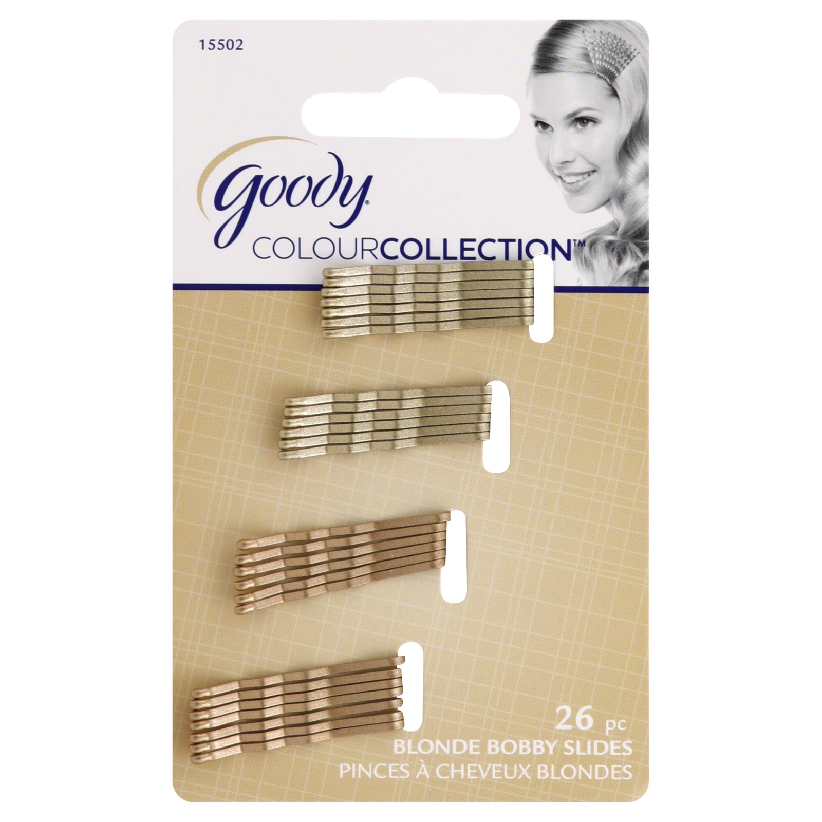 UPC 041457155028 product image for Goody Colour Collection Small Metallic Bobby Slide, Blonde, 26 CT | upcitemdb.com