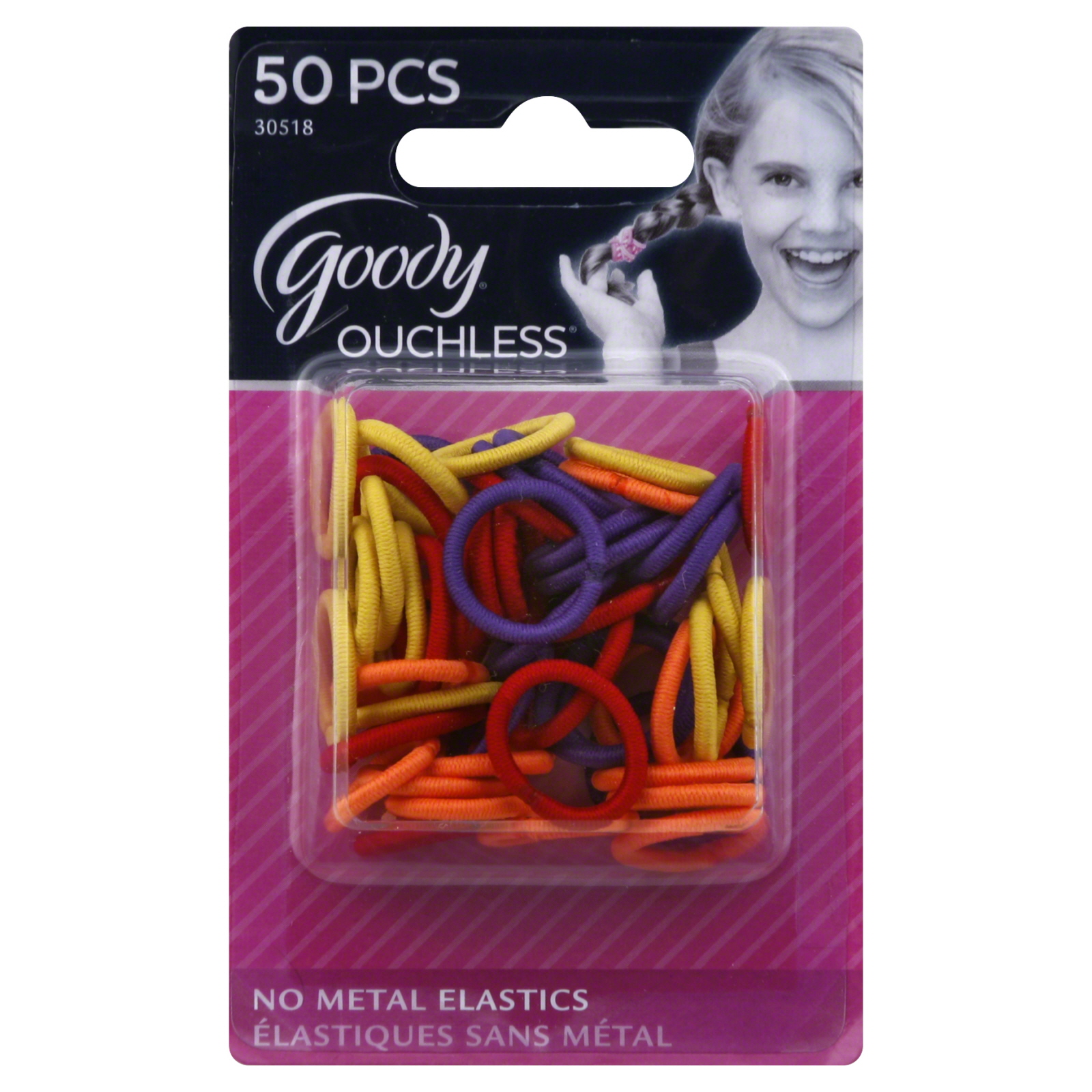 UPC 041457305188 product image for Goody Ouchless Mini Braided Elastics, 50 CT | upcitemdb.com