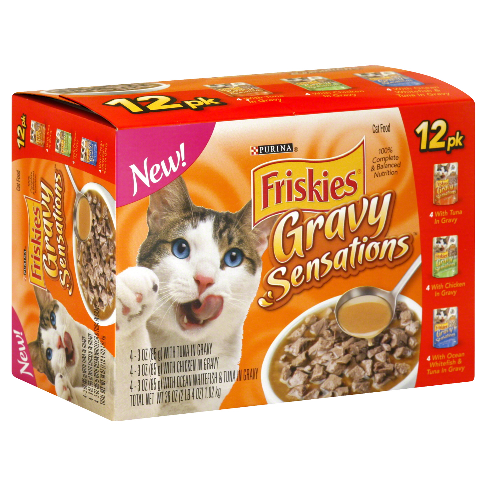 Friskies Tasty Treasures with Chicken & Cheese in Gravy Cat Food 5.5 oz