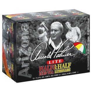 Arizona Arnold Palmer Half & Half, Iced Tea/Lemonade, Lite 12 - 11.5 oz (340 ml) cans [138 fl oz ...