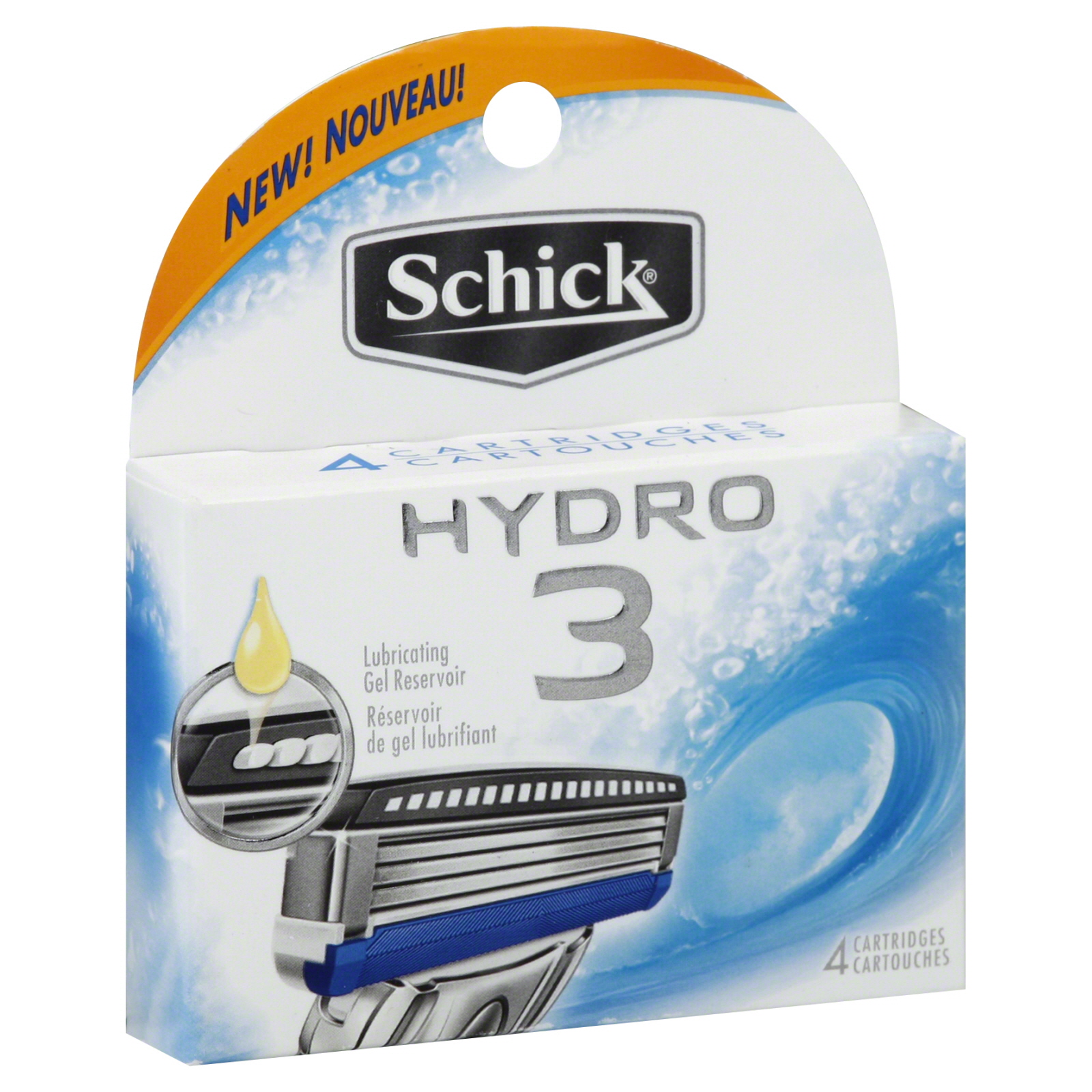 UPC 841058014010 Schick Hydro 3 Razor Refill Cartridges 4 Count