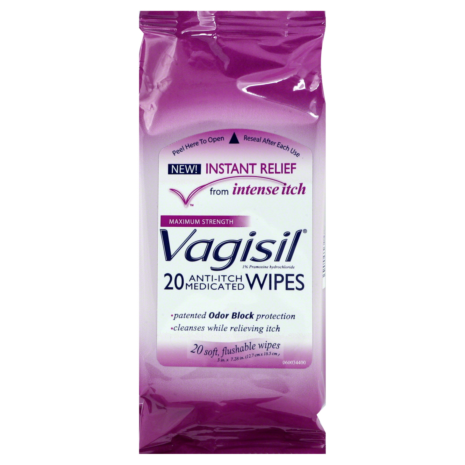 Vagisil AntiItch Medicated Wipes, 12 wipes Health & Wellness Women