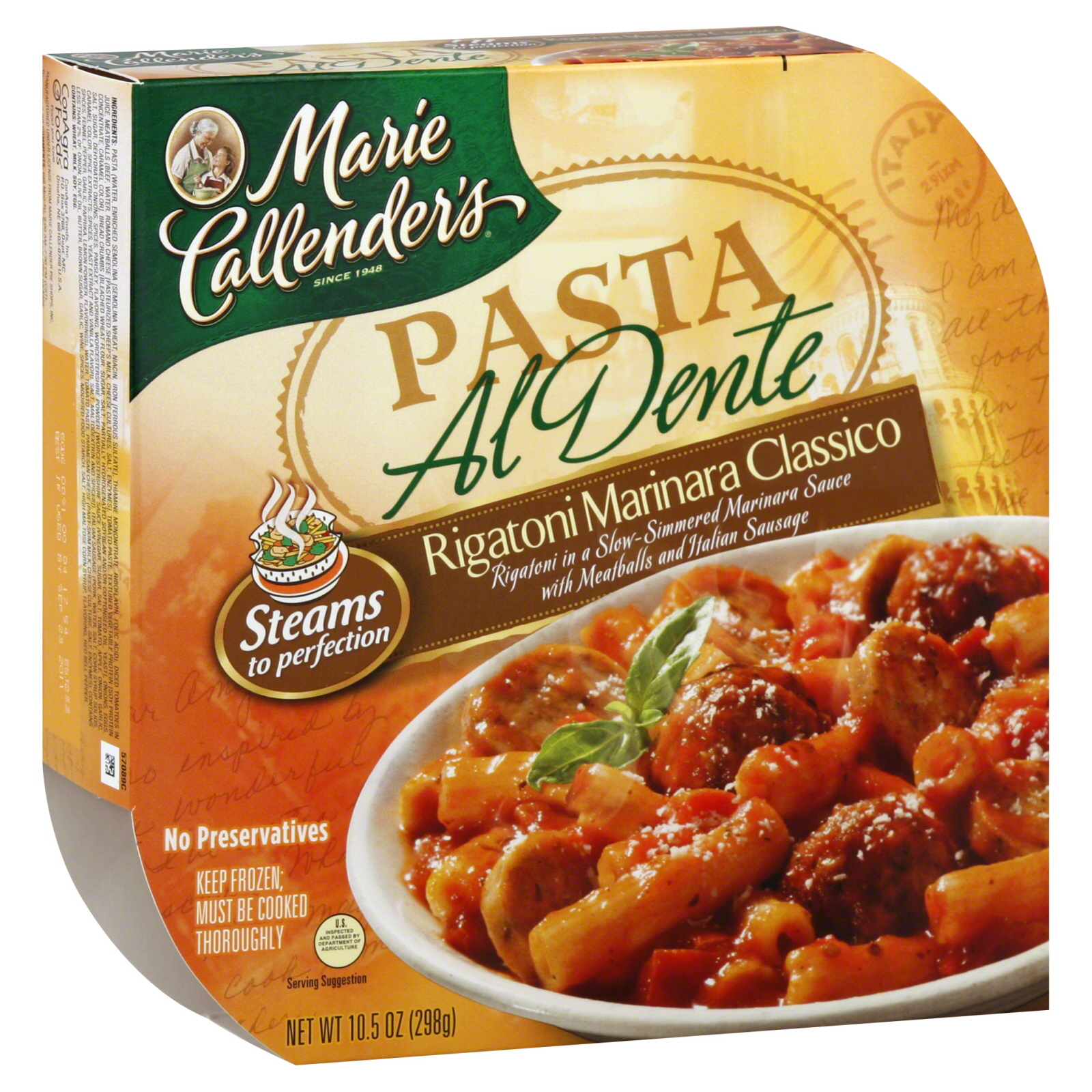 UPC 021131508234 product image for Pasta Al Dente Rigatoni Marinara Classico, 10.5 oz (298 g) | upcitemdb.com