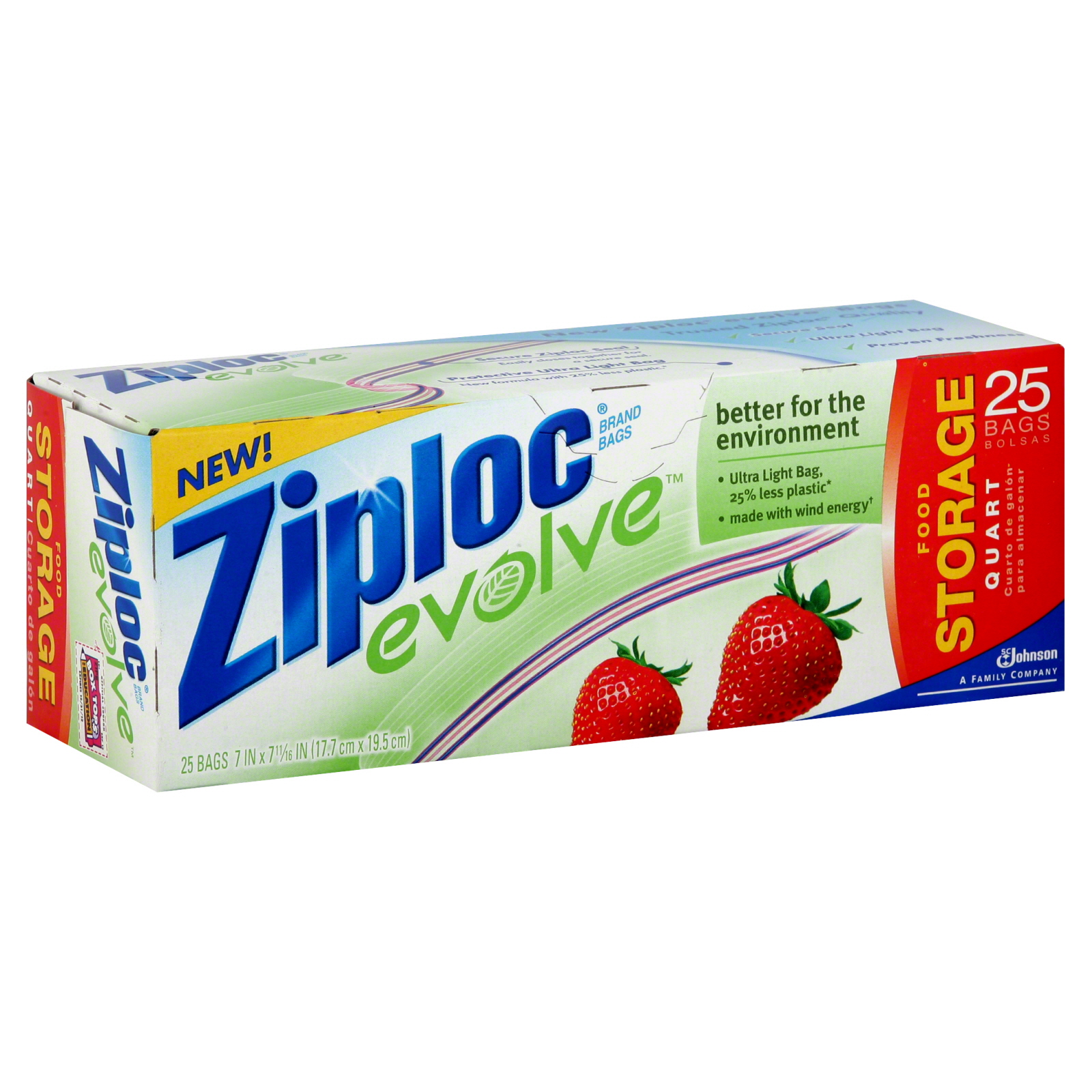 Ziploc Evolve Food Storage Bags, Quart, 25 bags at Kmart.com