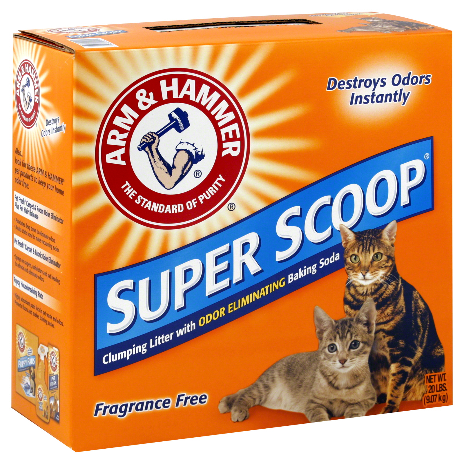 Arm & Hammer Super Scoop Litter, Clumping, Fragrance Free, 20 lb (9.07 kg) at Kmart.com