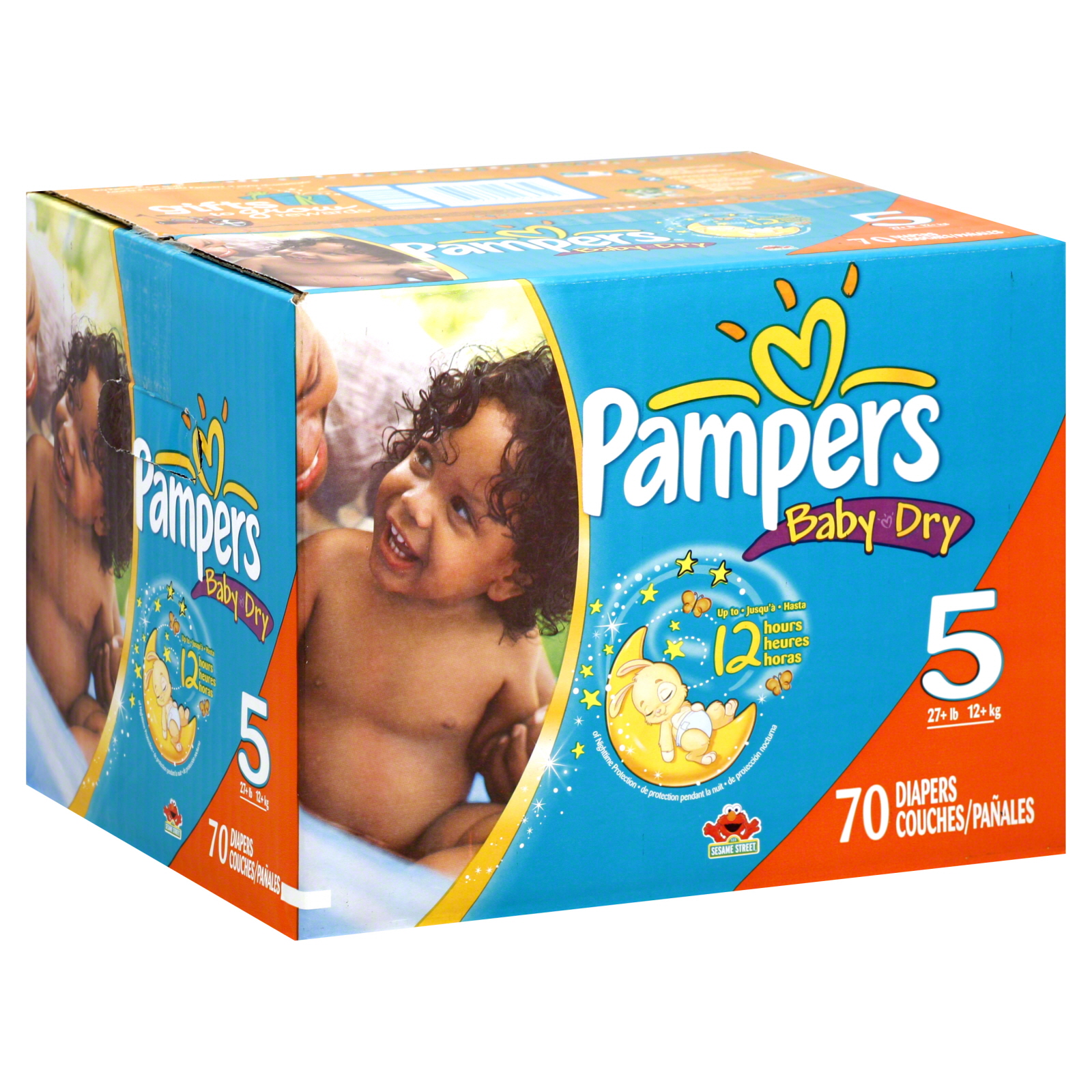 Pampers Baby Dry Diapers, Size 5 (27+ lb), Sesame Street, 70 diapers at Kmart.com