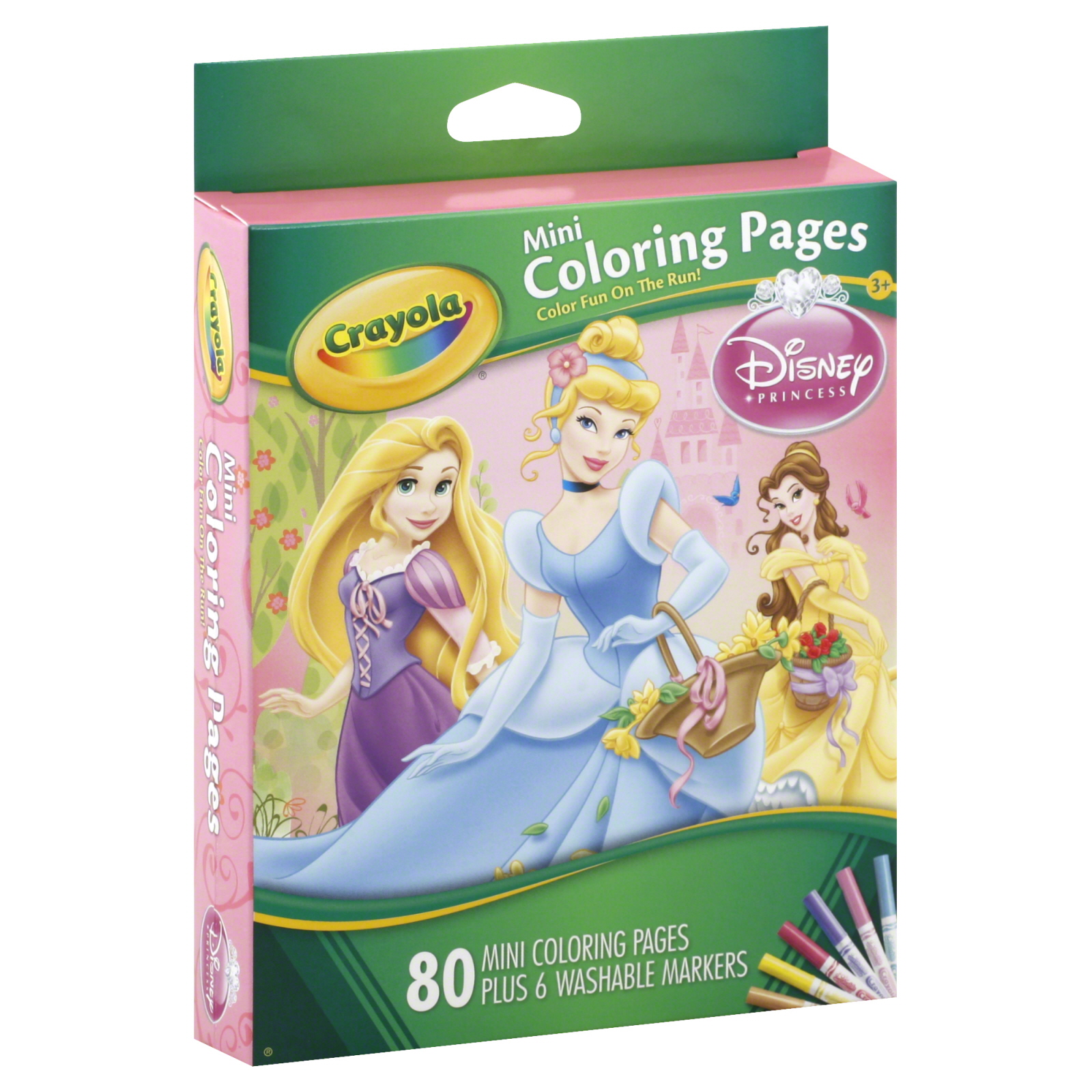 UPC product image for Crayola mini coloring pages Disney princess 2 PACK