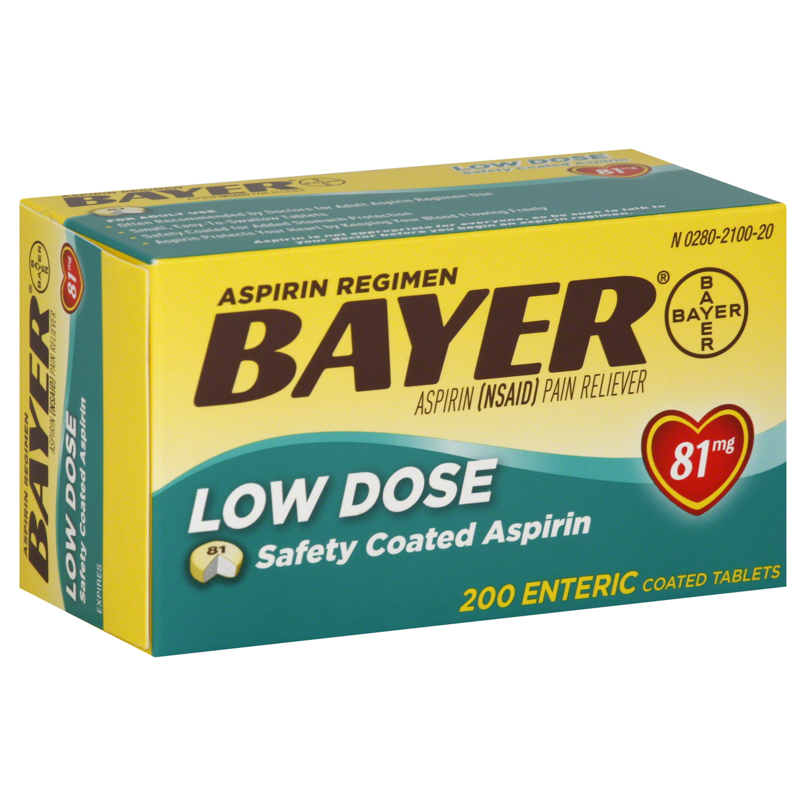 UPC 312843536401 Bayer Aspirin Regimen, Low Dose, 81 mg, Enteric