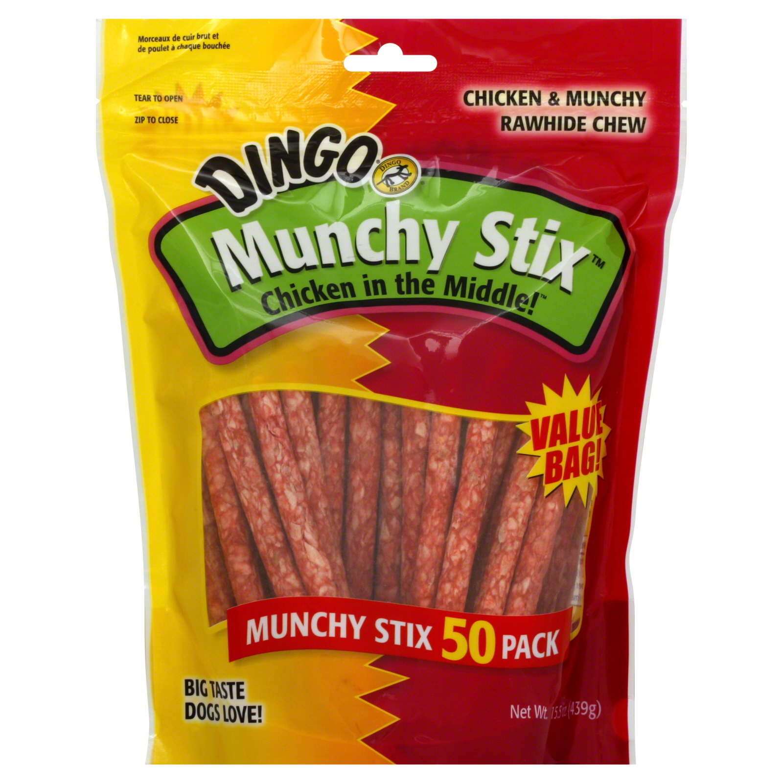 Dingo Brand Treat Munchy Stix 50 pk.
