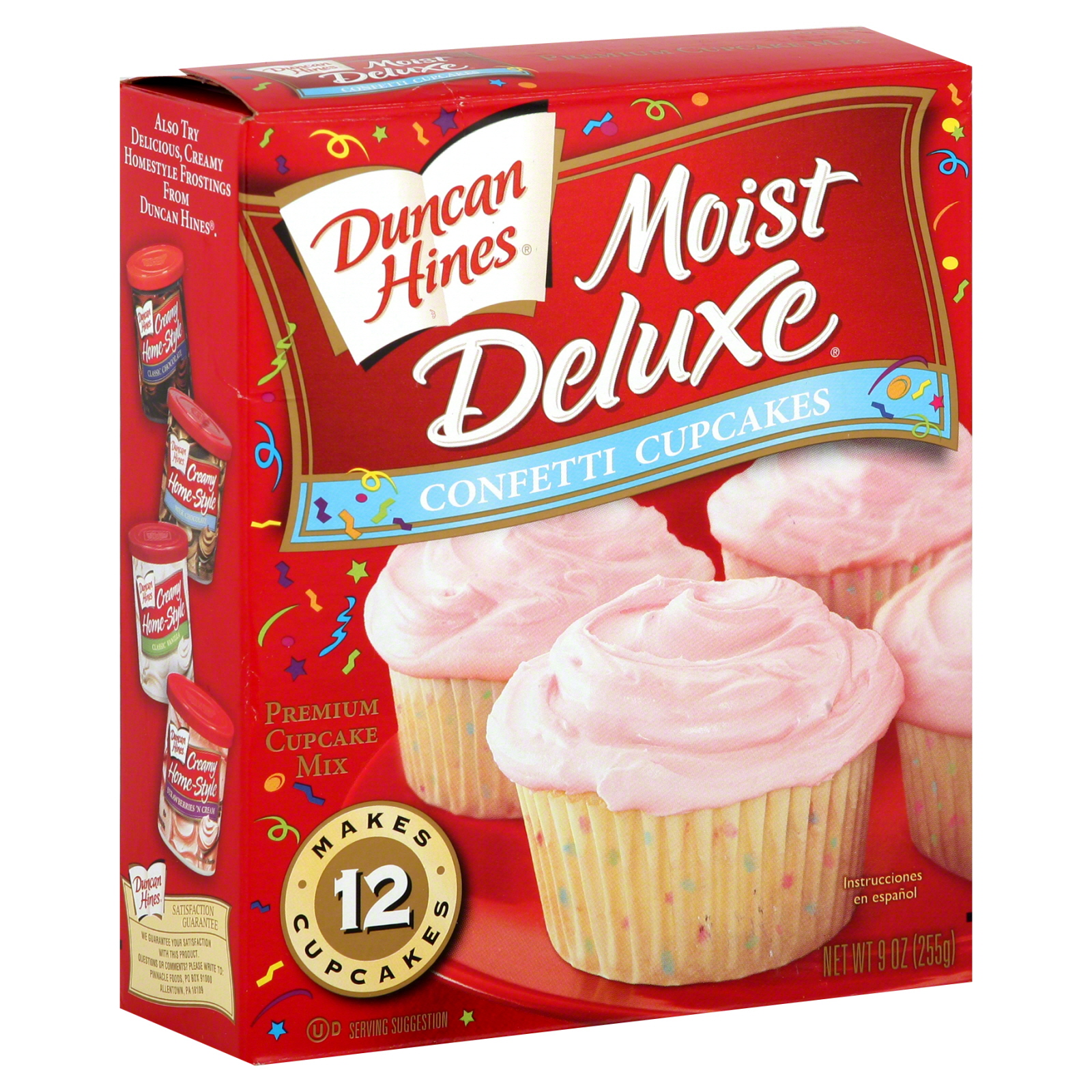 UPC 644209414208 Duncan Hines Moist Deluxe Premium Confetti Cupcake