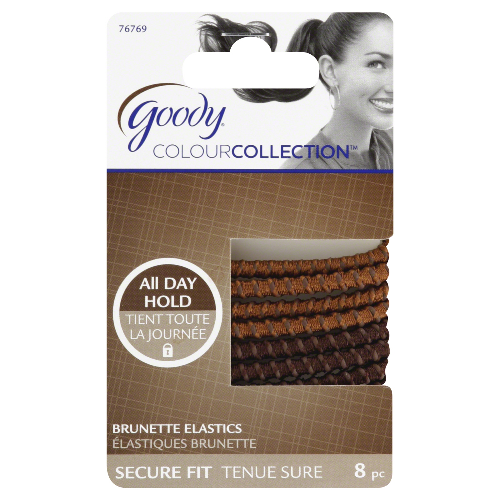 UPC 041457767696 product image for Goody Colour Collection Sparkly Metallic Elastic Stayput, Brunette, 8 CT | upcitemdb.com