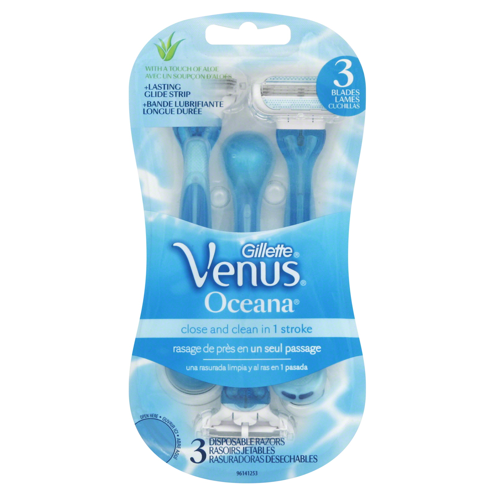 UPC 047400313880 Gillette Venus Razors, Disposable, 3 Blades, Oceana