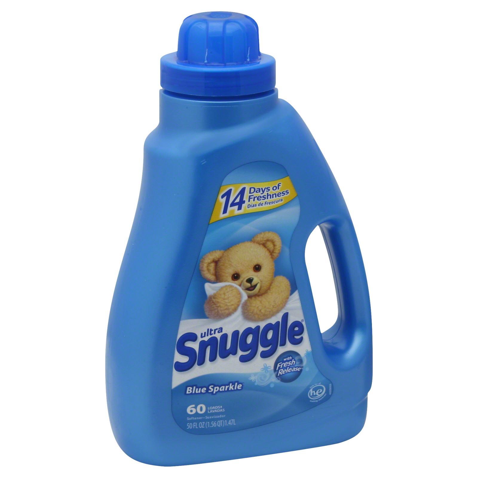 Snuggle Fabric Softener, Concentrated, Blue Sparkle 50 fl oz (1.56 qt