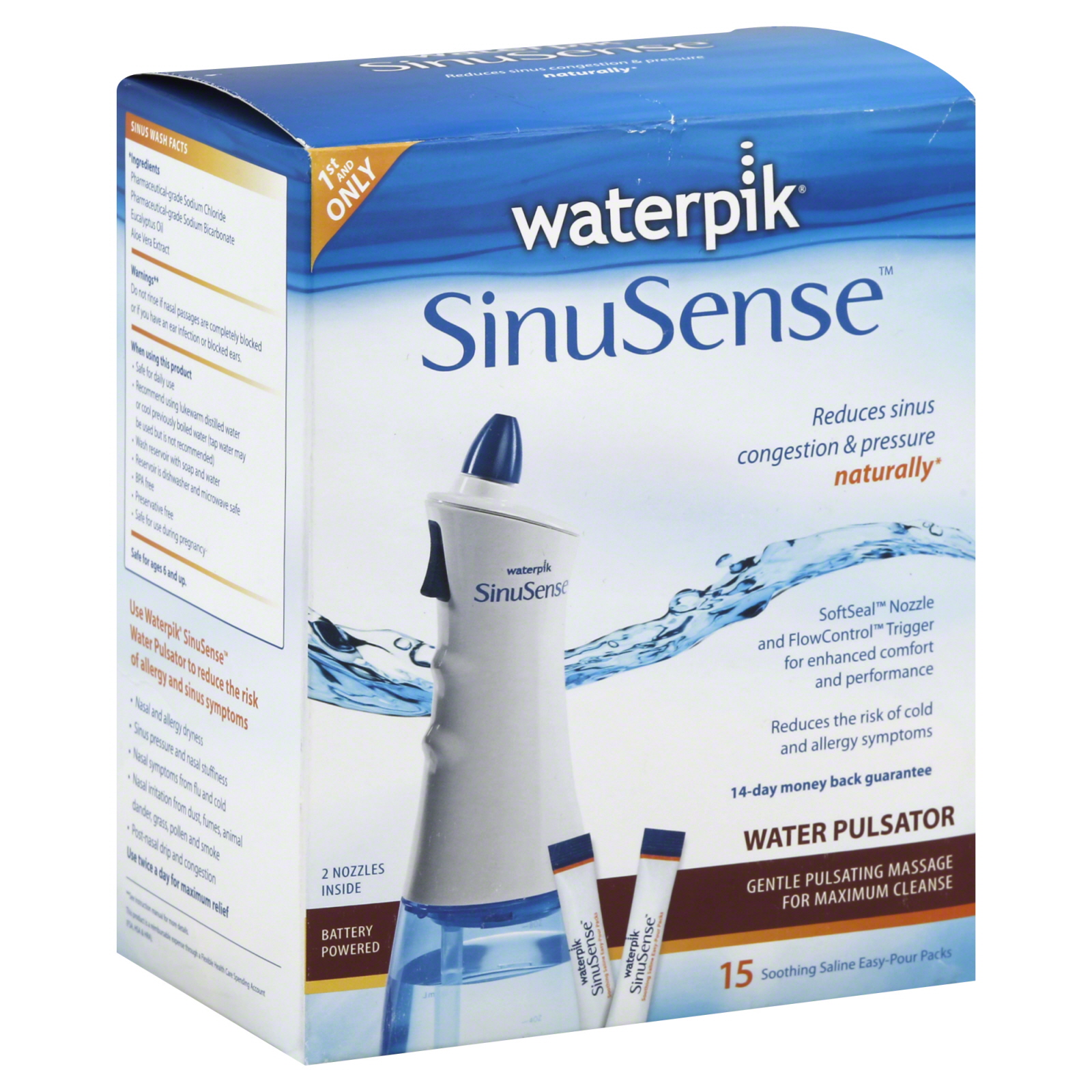 SinuSense Water Pulsator, 15 packs