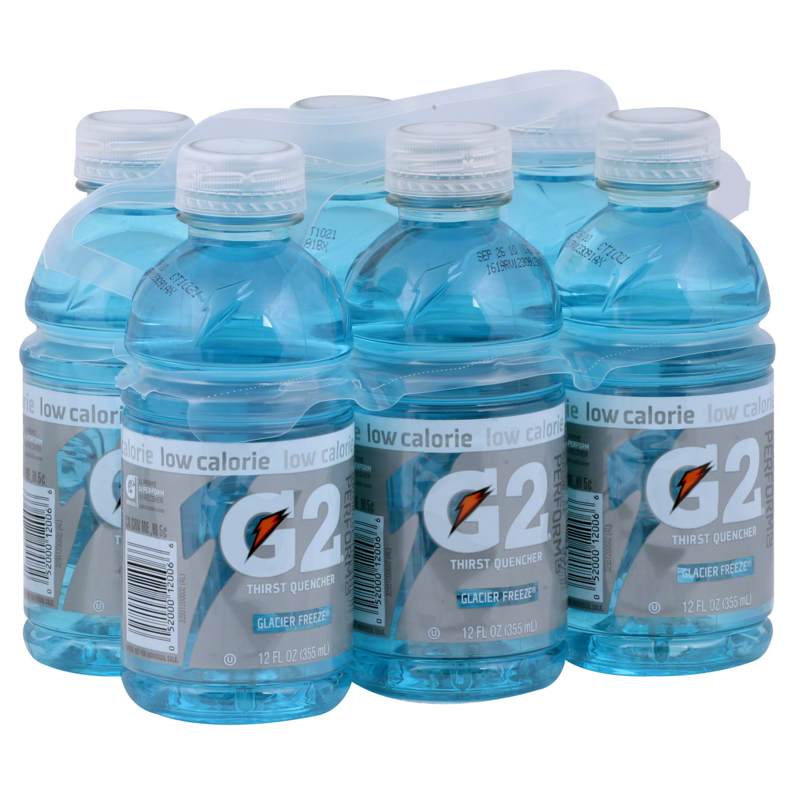 Gatorade Perform 02 Thirst Quencher, Glacier Freeze, 6 - 12 fl oz (355 ml) bottles at mygofer.com