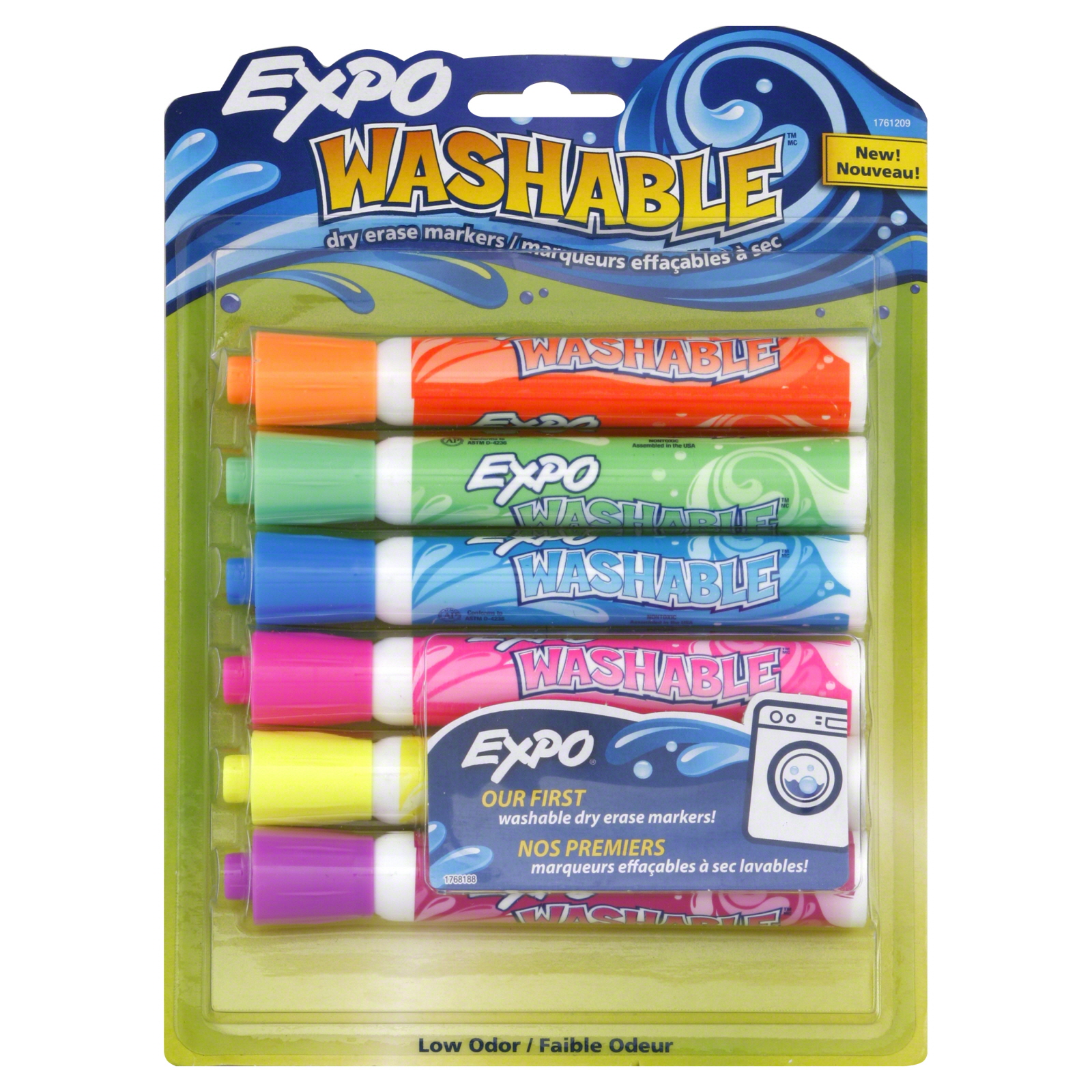 UPC 071641019300 product image for EXPO Washable Markers, Dry Erase, 6 markers | upcitemdb.com