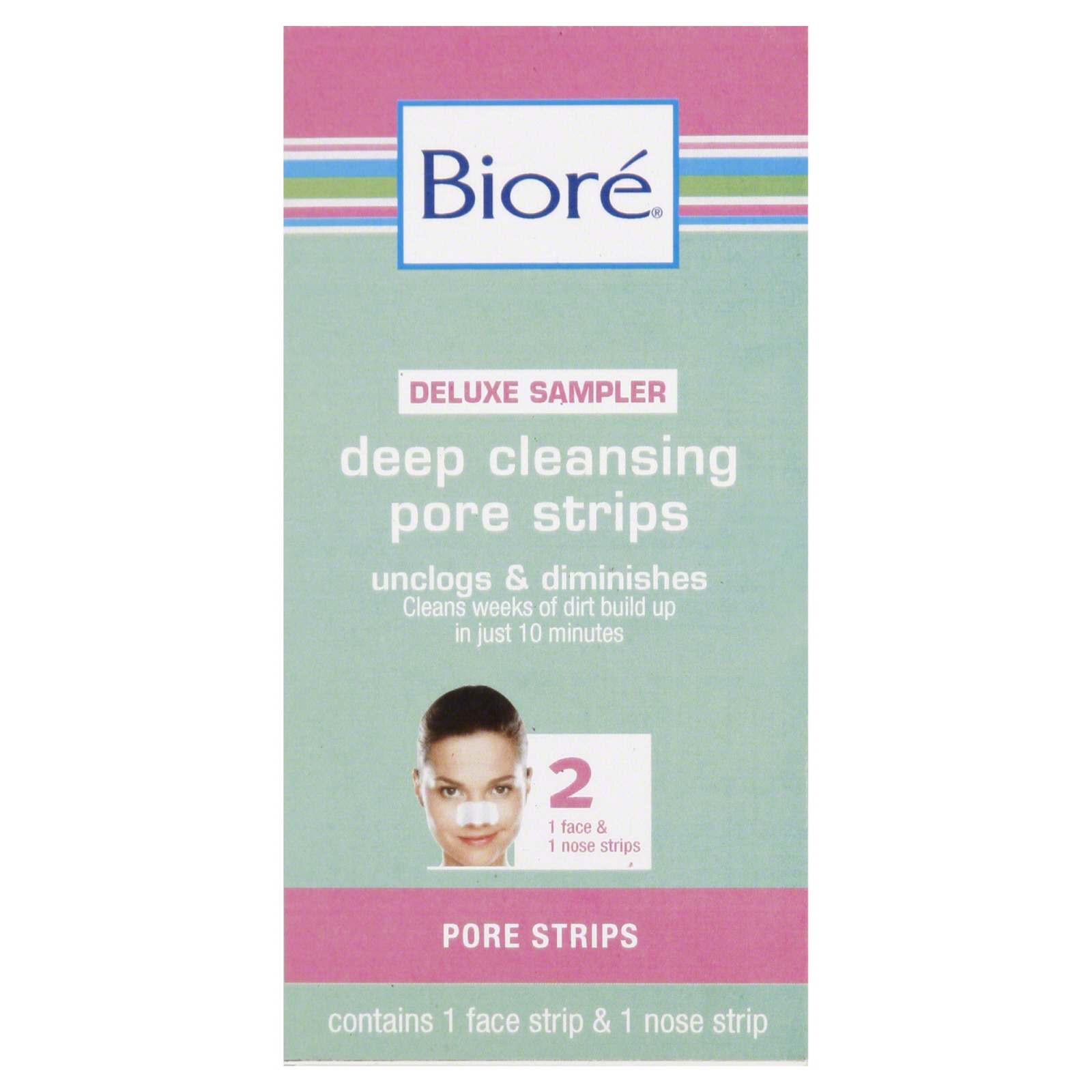 Biore Pore Strips, Deep Cleansing, Deluxe Sampler 2 strips | Shop Your ...