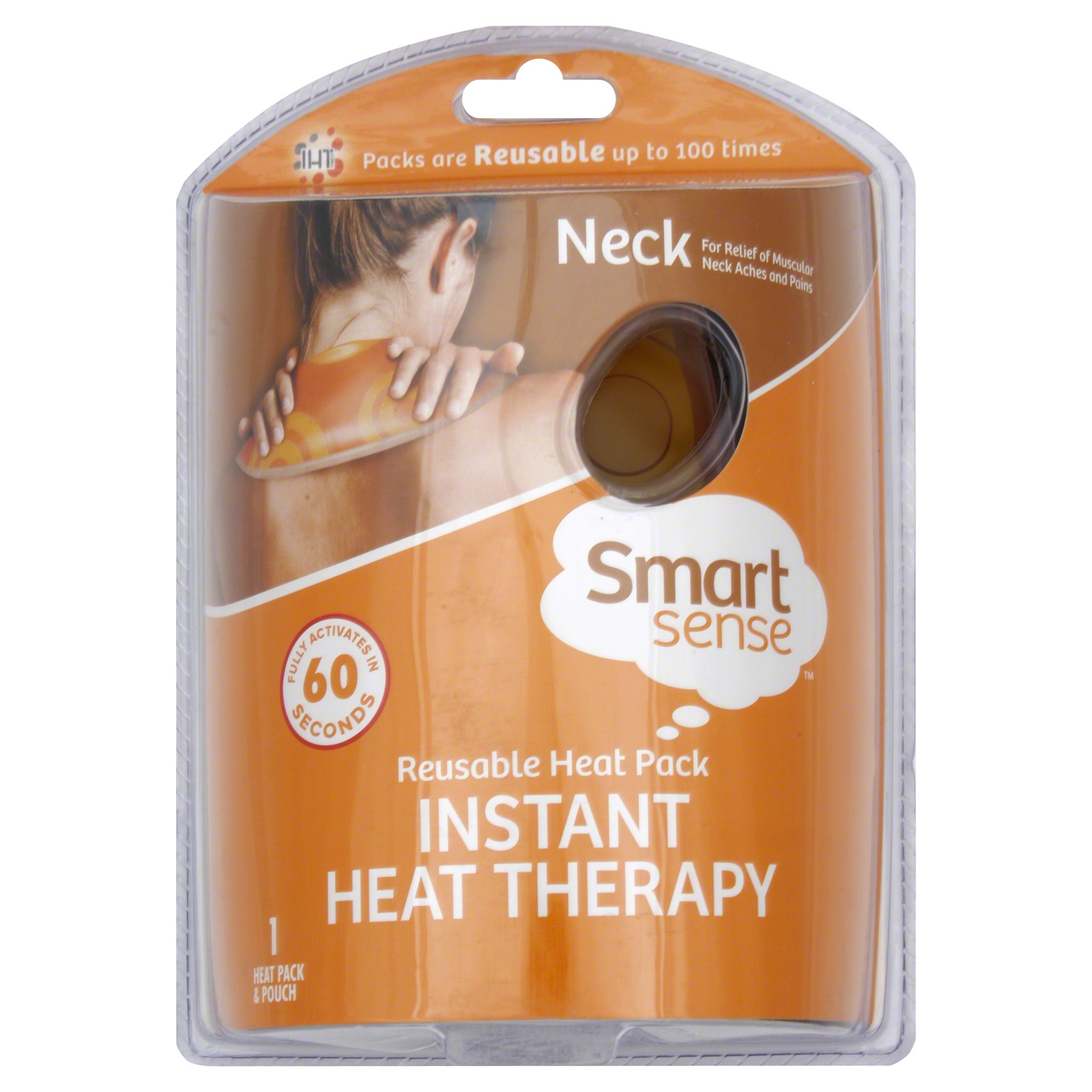 Smart Sense Heat Pack & Pouch, Neck, Reusable, 1 pack at mygofer.com