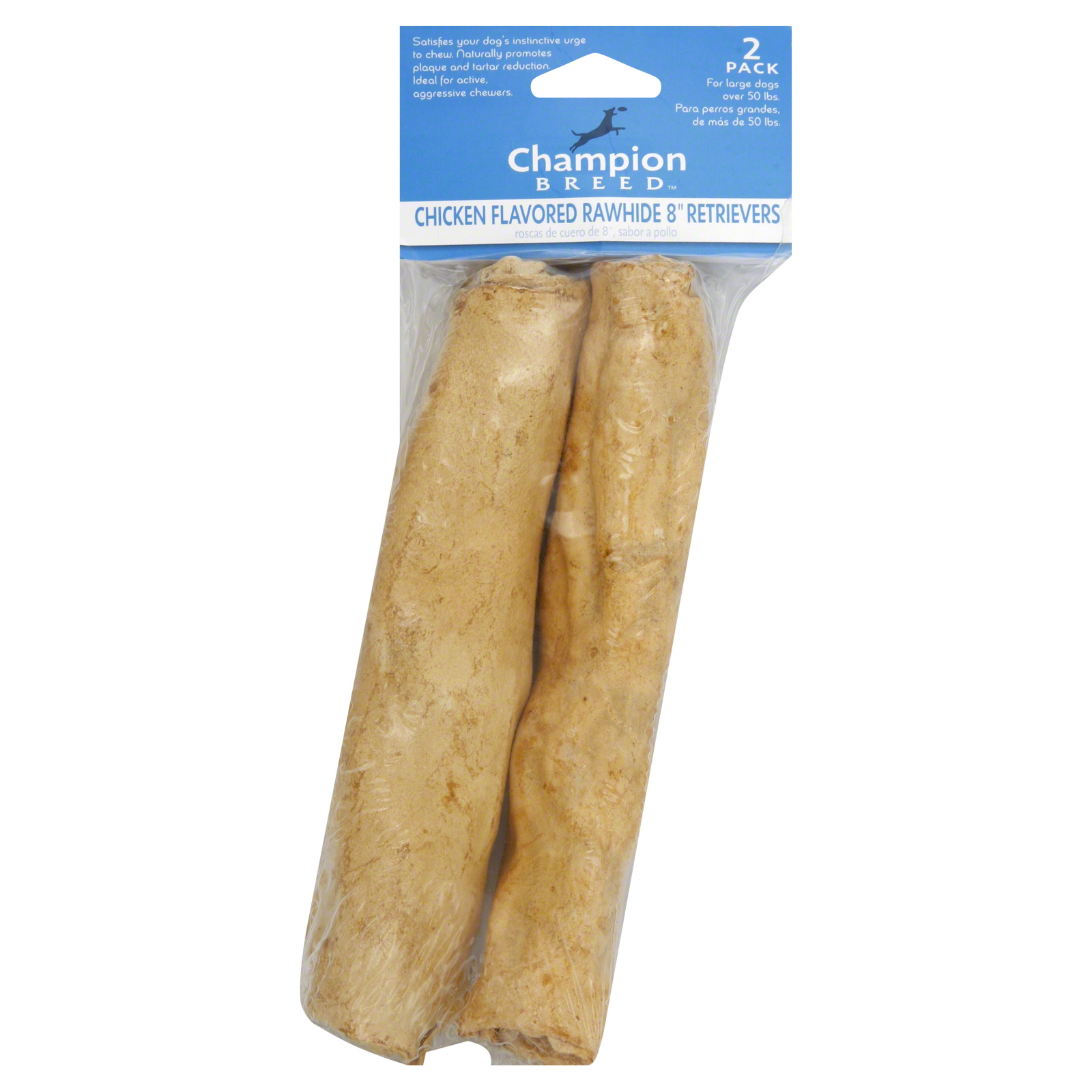 Champion Breed Rawhide Retrievers, Chicken Flavored, 8 Inch, 2 pack at Kmart.com