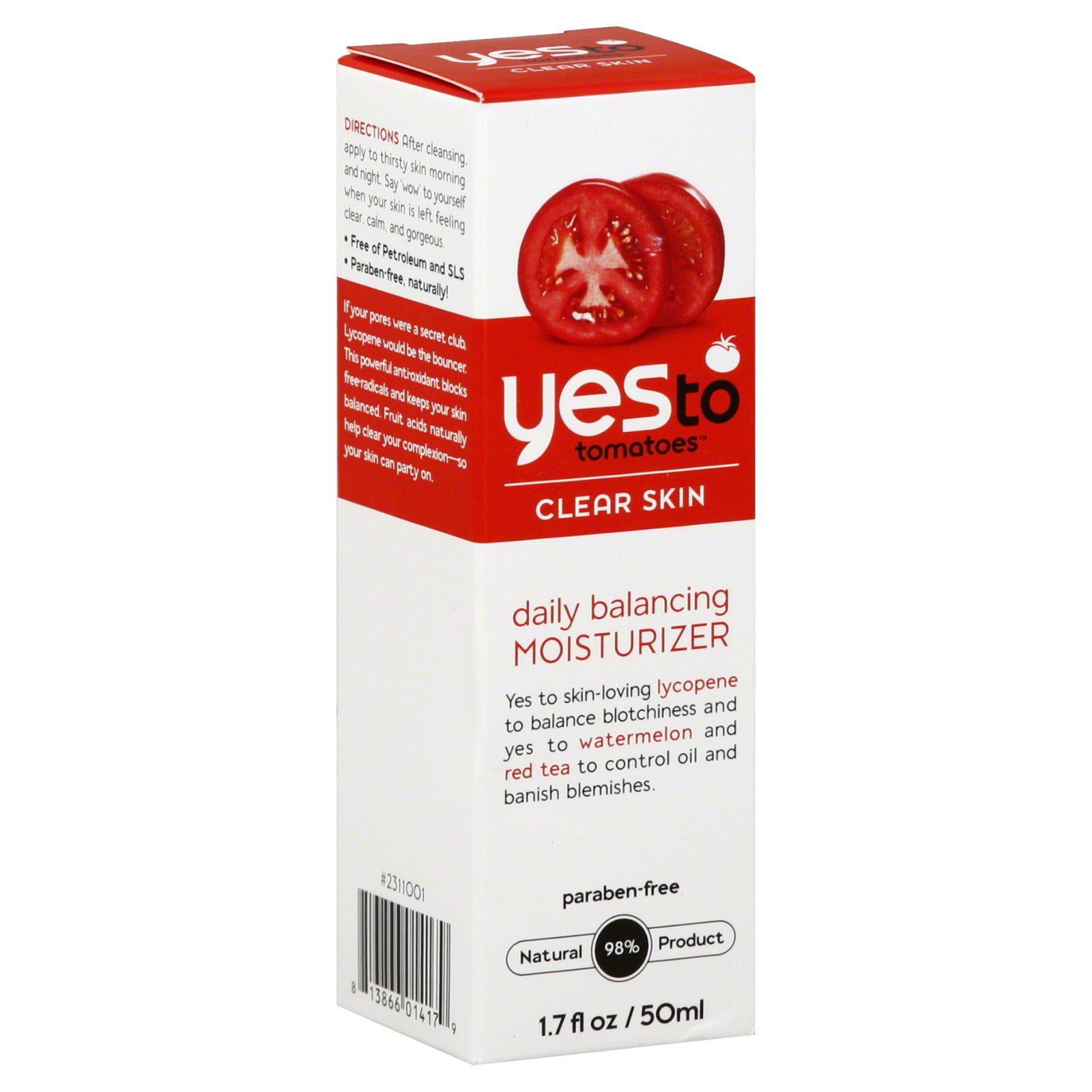 Yes to! Moisturizer, Daily Balancing, 1.7 fl oz (50 ml)