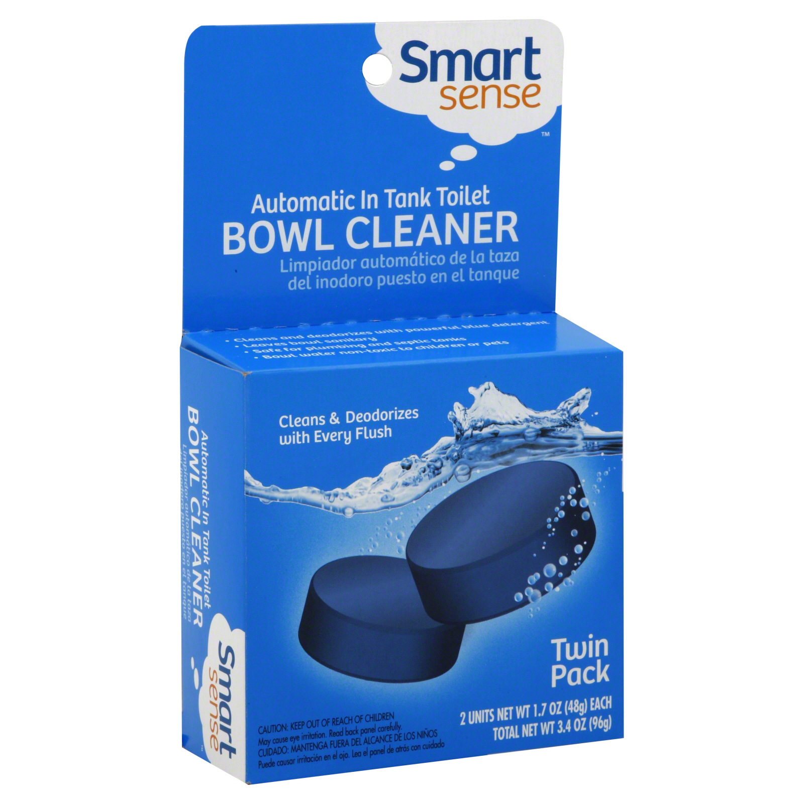 Smart Sense Toilet Bowl Cleaner, Automatic In Tank, Twin Pack, 2 1.7