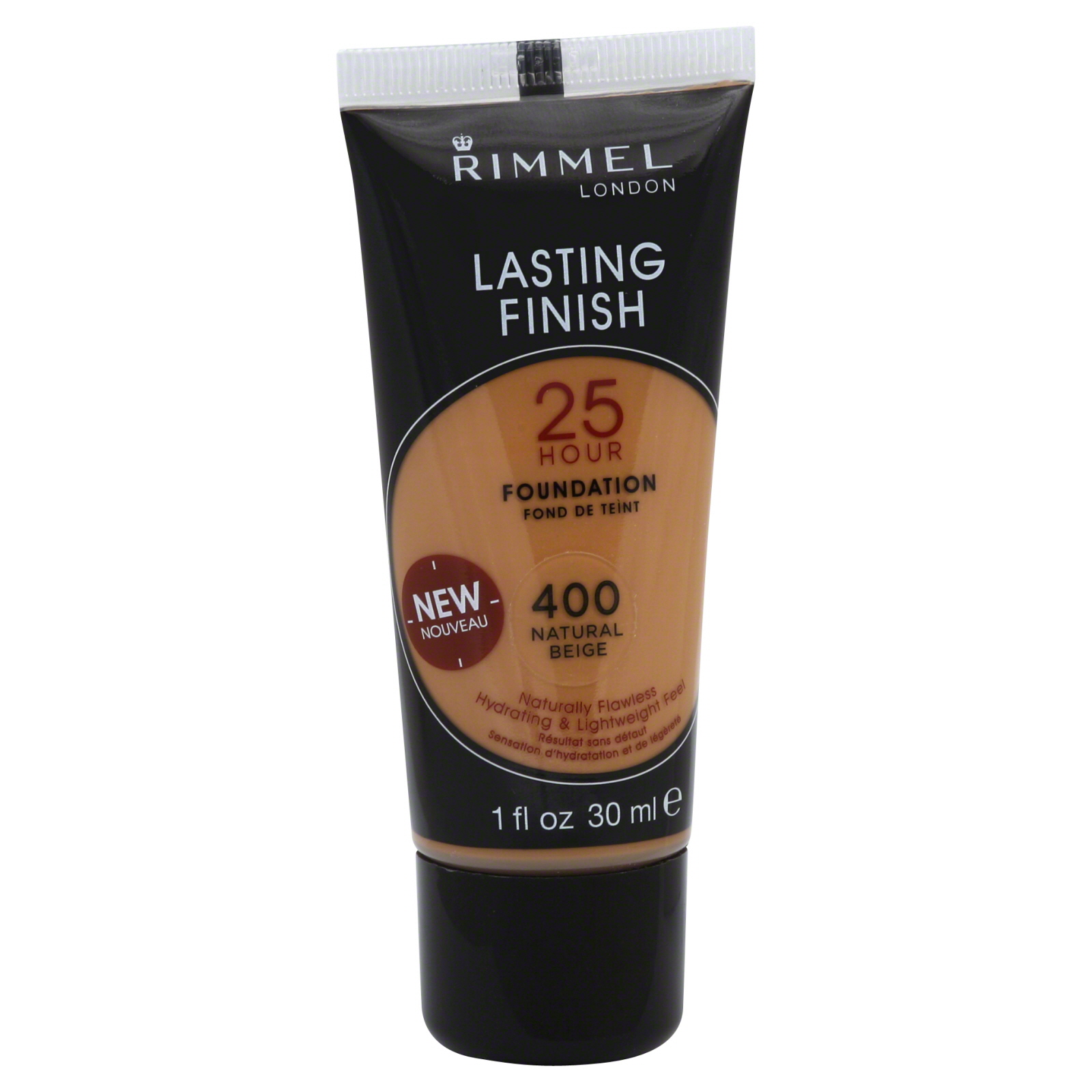 Rimmel London Lasting Finish Foundation, 25 Hour, Natural Beige 400, 1 fl oz (30 ml) at Kmart.com