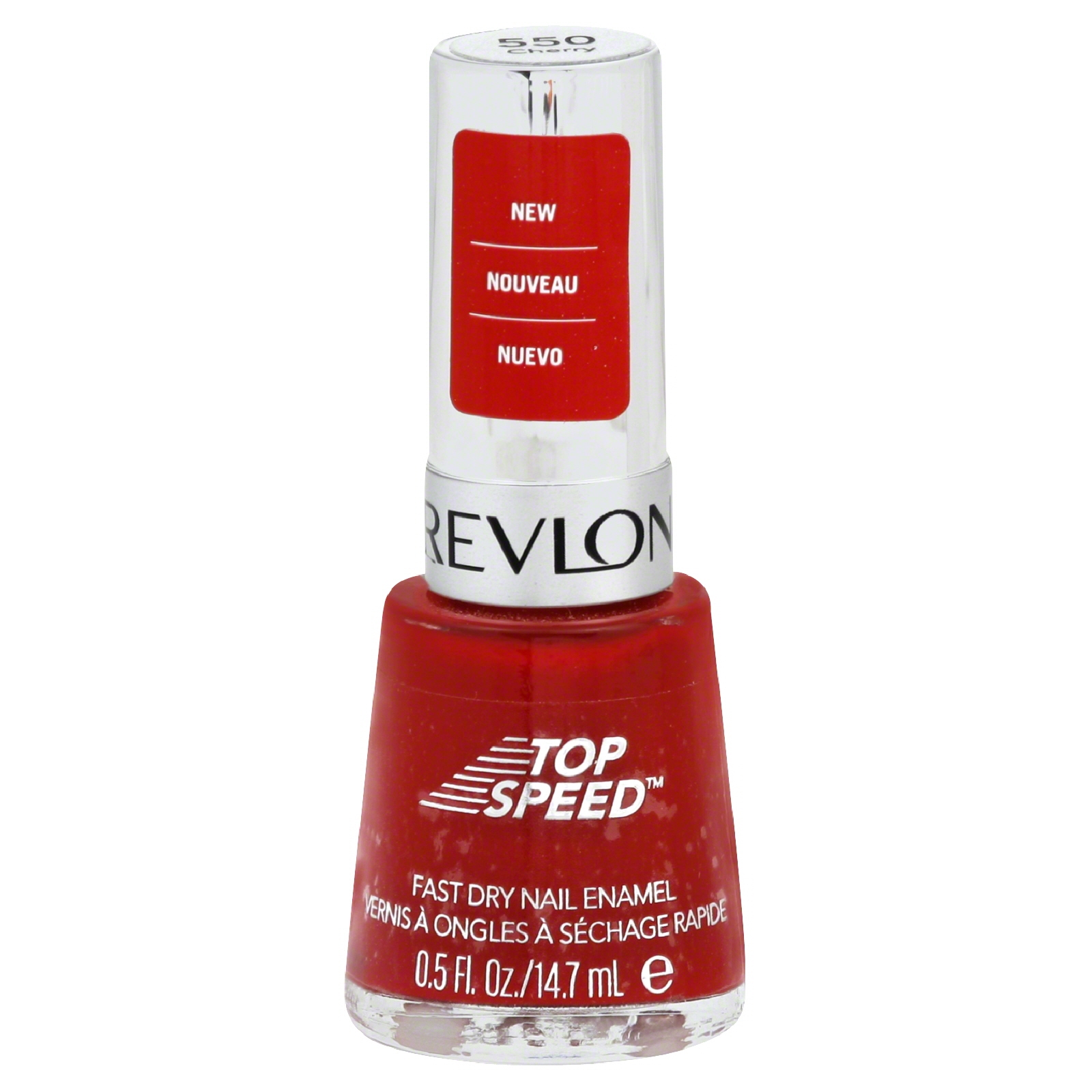 Top Speed Nail Enamel, Fast Dry, Cherry 550, 0.5 fl oz (14.7 ml)