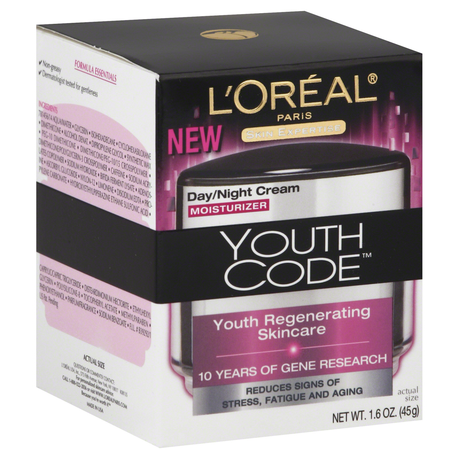 L'Oreal Skin Expertise Youth Code Day/Night Cream Moisturizer