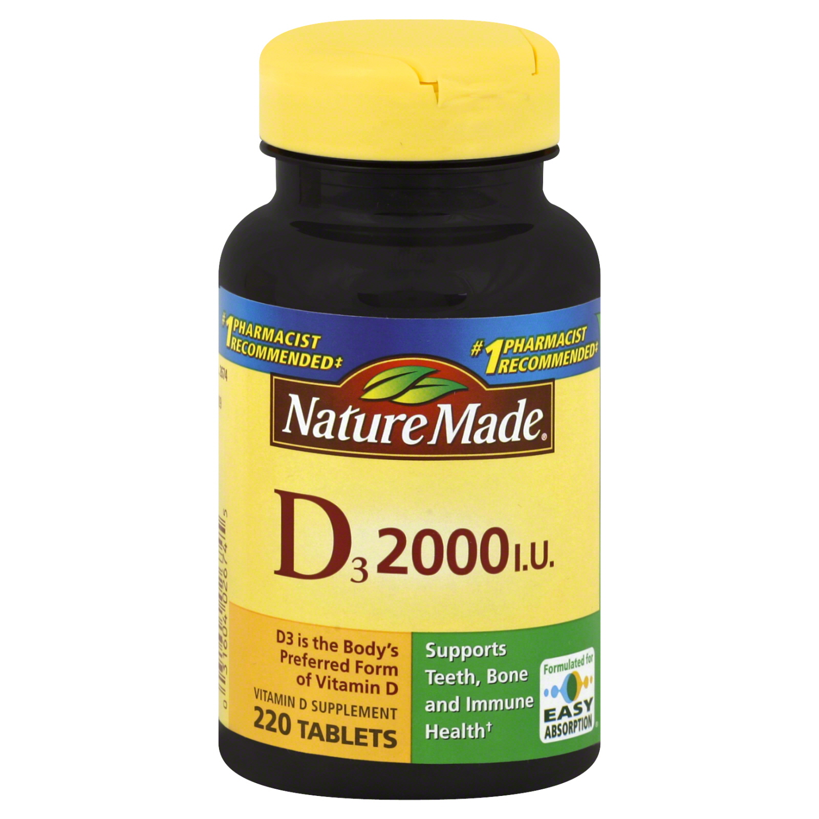 Nature Made D3, 2000 IU, Tablets, 220 tablets at Kmart.com