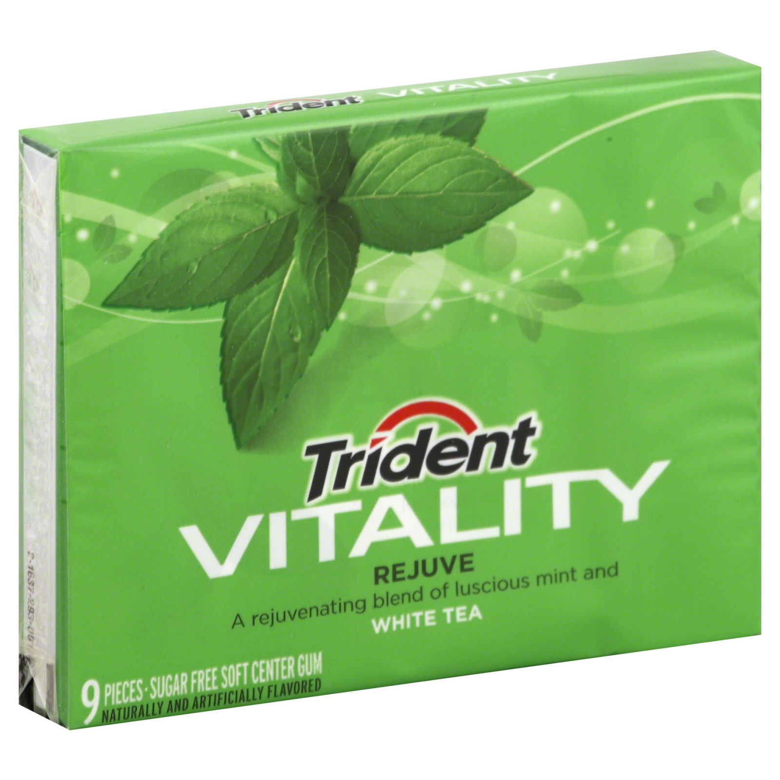 Trident Vitality Gum, Sugar Free, Rejuve White Tea, 9 pieces Shop