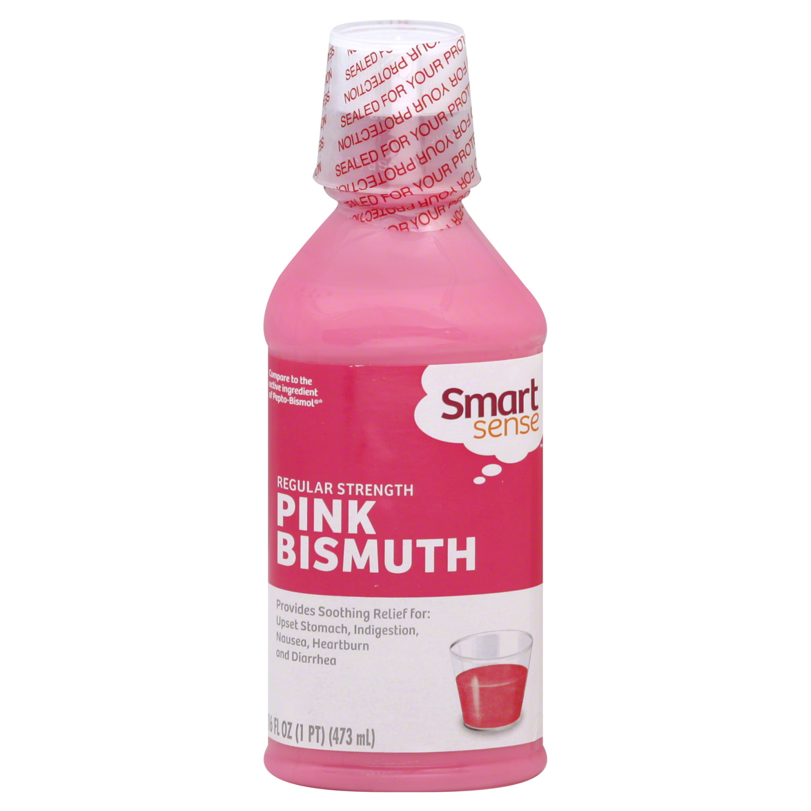 Smart Sense Pink Bismuth, Regular Strength, 16 fl oz (1 pt) 473 ml