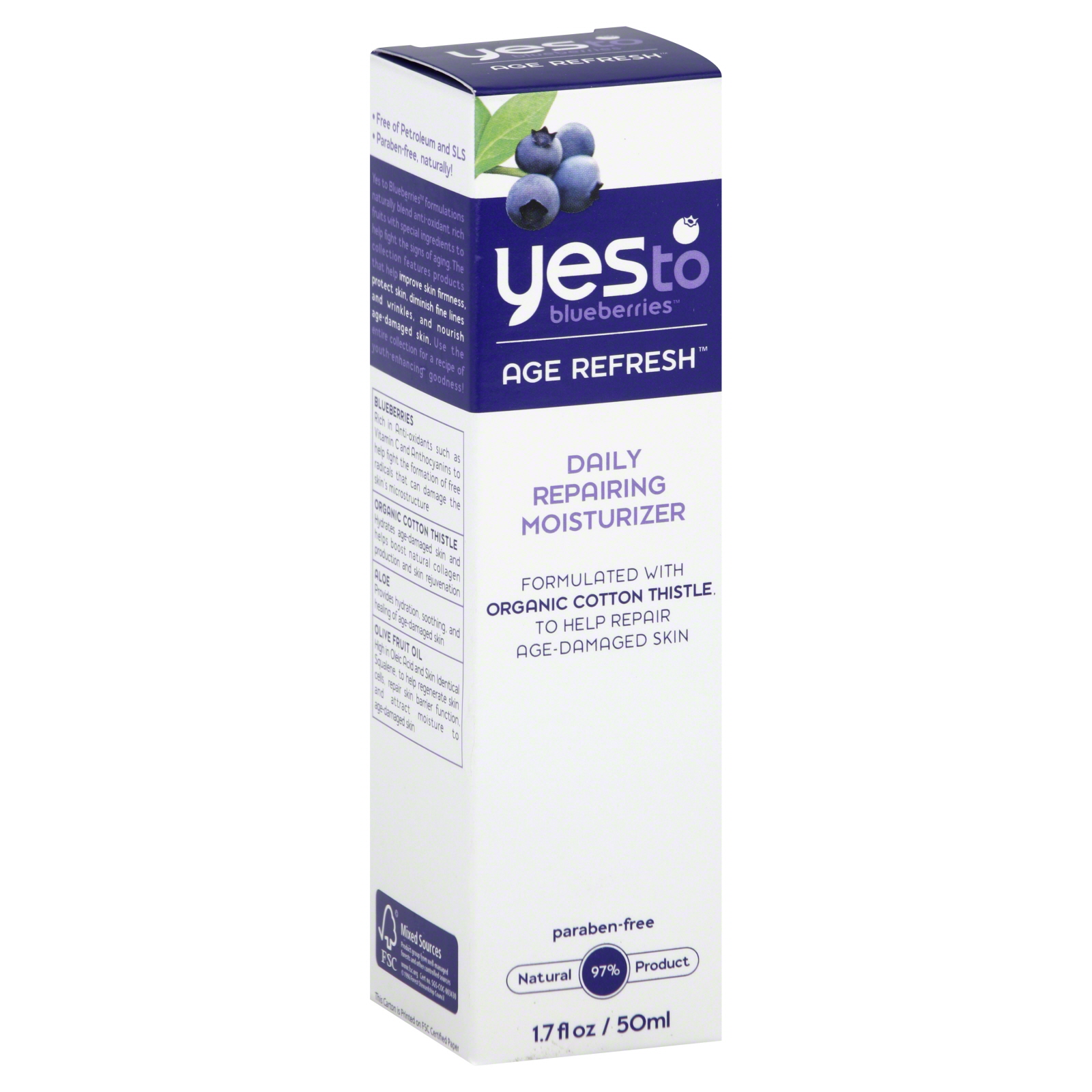Yes to! Age Refresh Moisturizer, Daily Repairing, 1.7 fl oz (50 ml) - David Shaw Silverware NA LTD