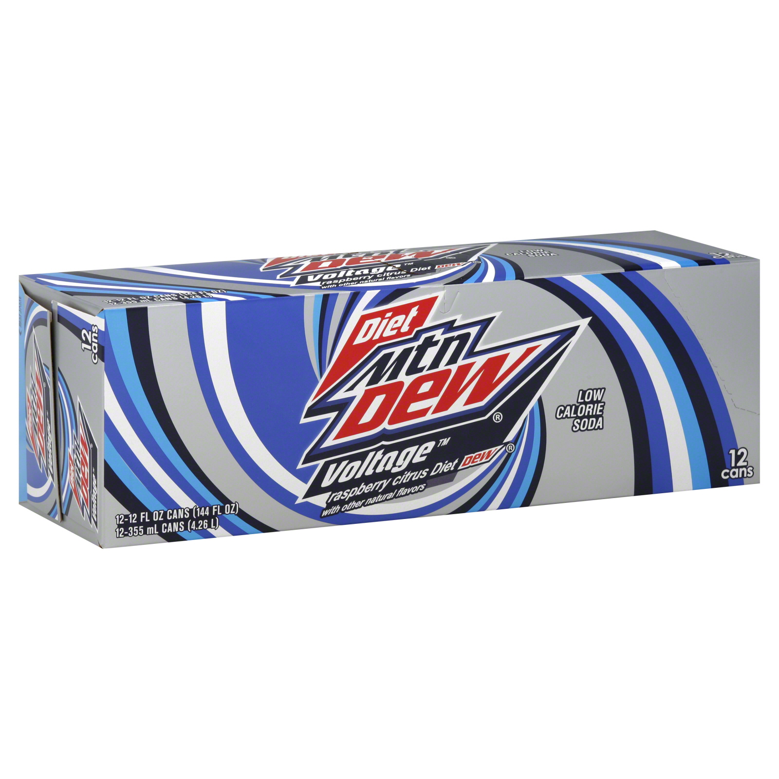 Mountain Dew Voltage Soda, Raspberry Citrus, Diet, 12 - 12 ...