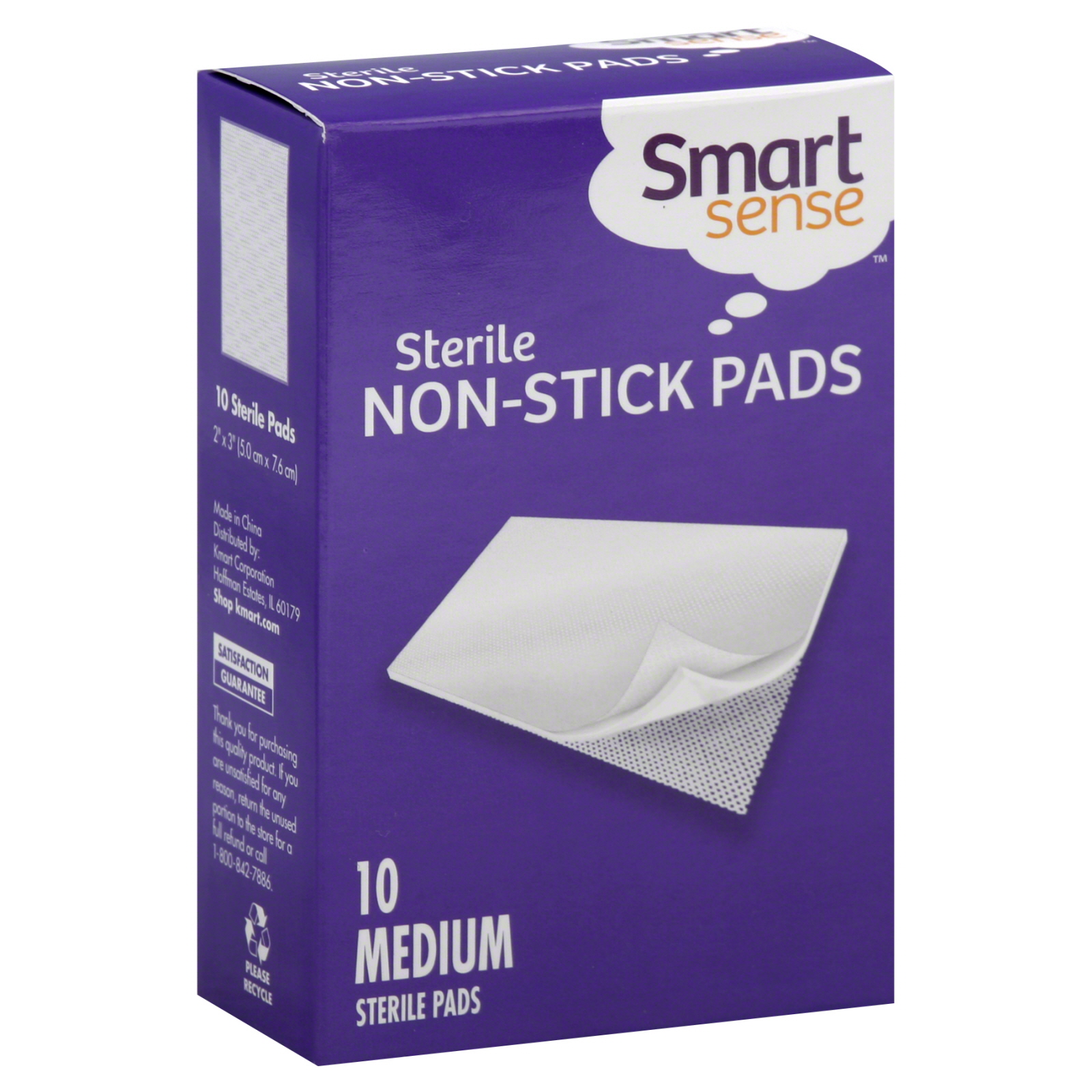 Curad NonStick Pads, with Adhesive Tabs, 10 pads Health & Wellness