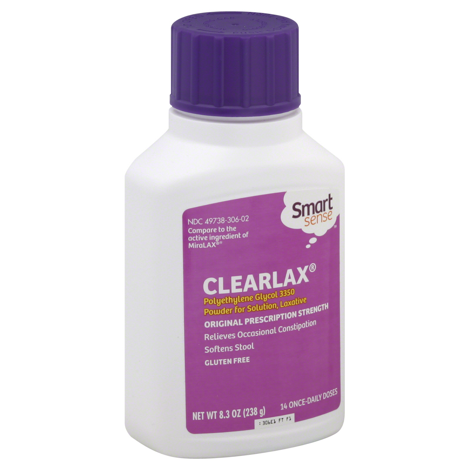 Miralax Laxative, Original Prescription Strength, Powder, NeatPax Travel Size, 10 0.5 oz (17 g