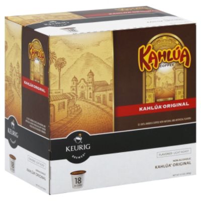 K-Cups, Light Roast, Kahlua Original Flavored, 18 k-cups [6.3 oz (780 g)]