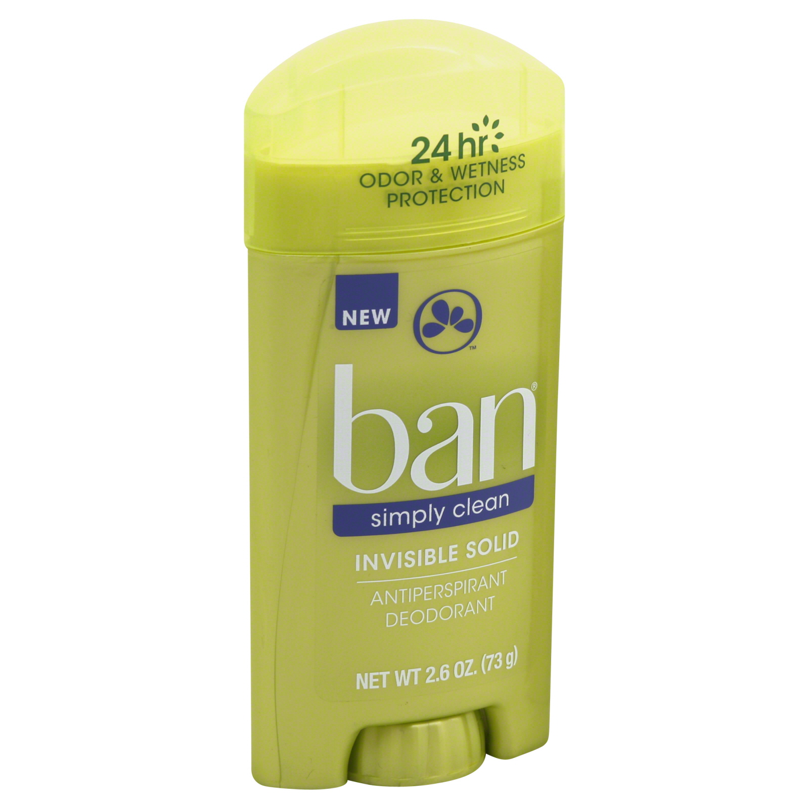Ban Simply Clean Antiperspirant Deodorant, Invisible Solid, 2.6 oz (73 g) at Kmart.com