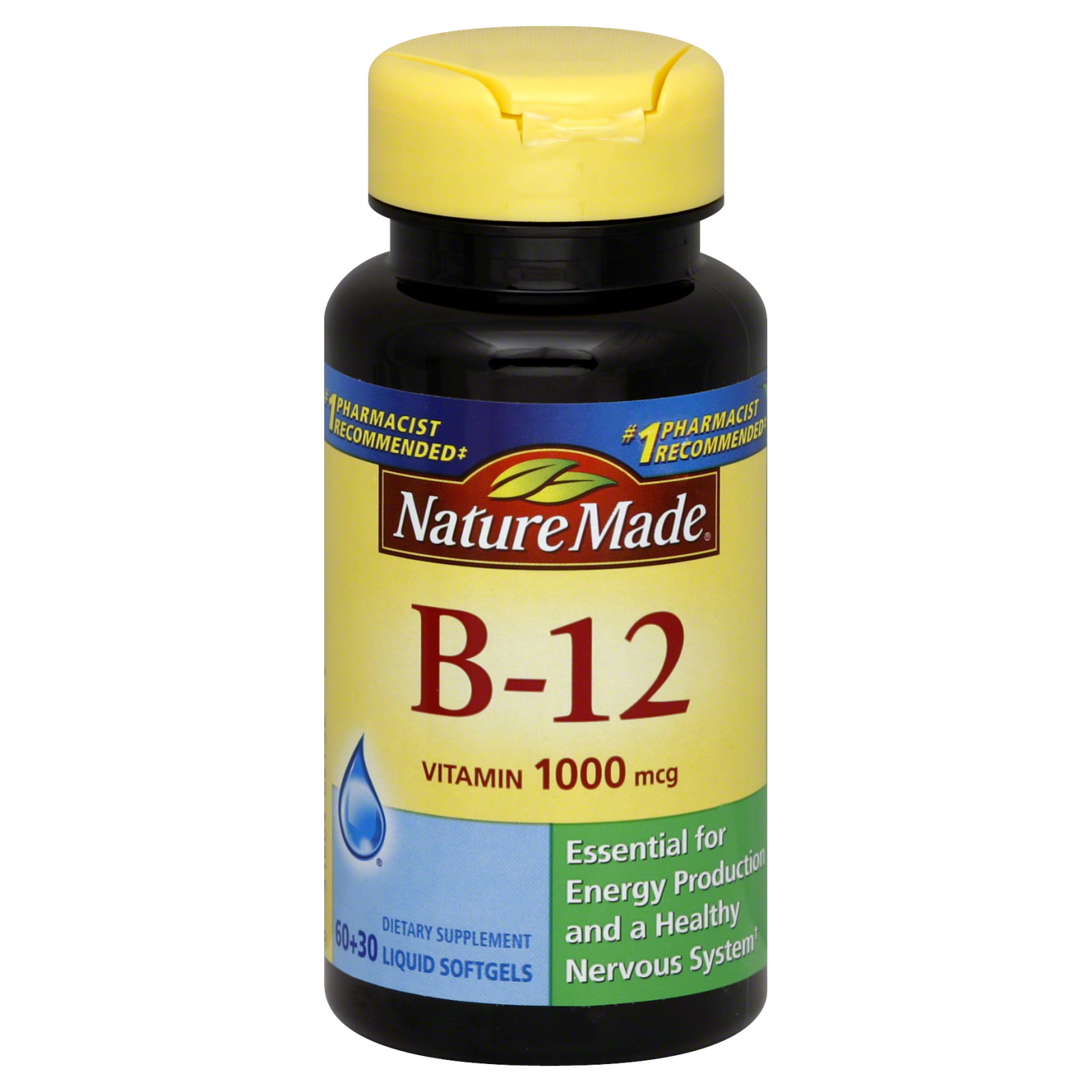 Nature Made Vitamin B-12, 1000 mcg, Liquid Softgels, 90 softgels at Kmart.com