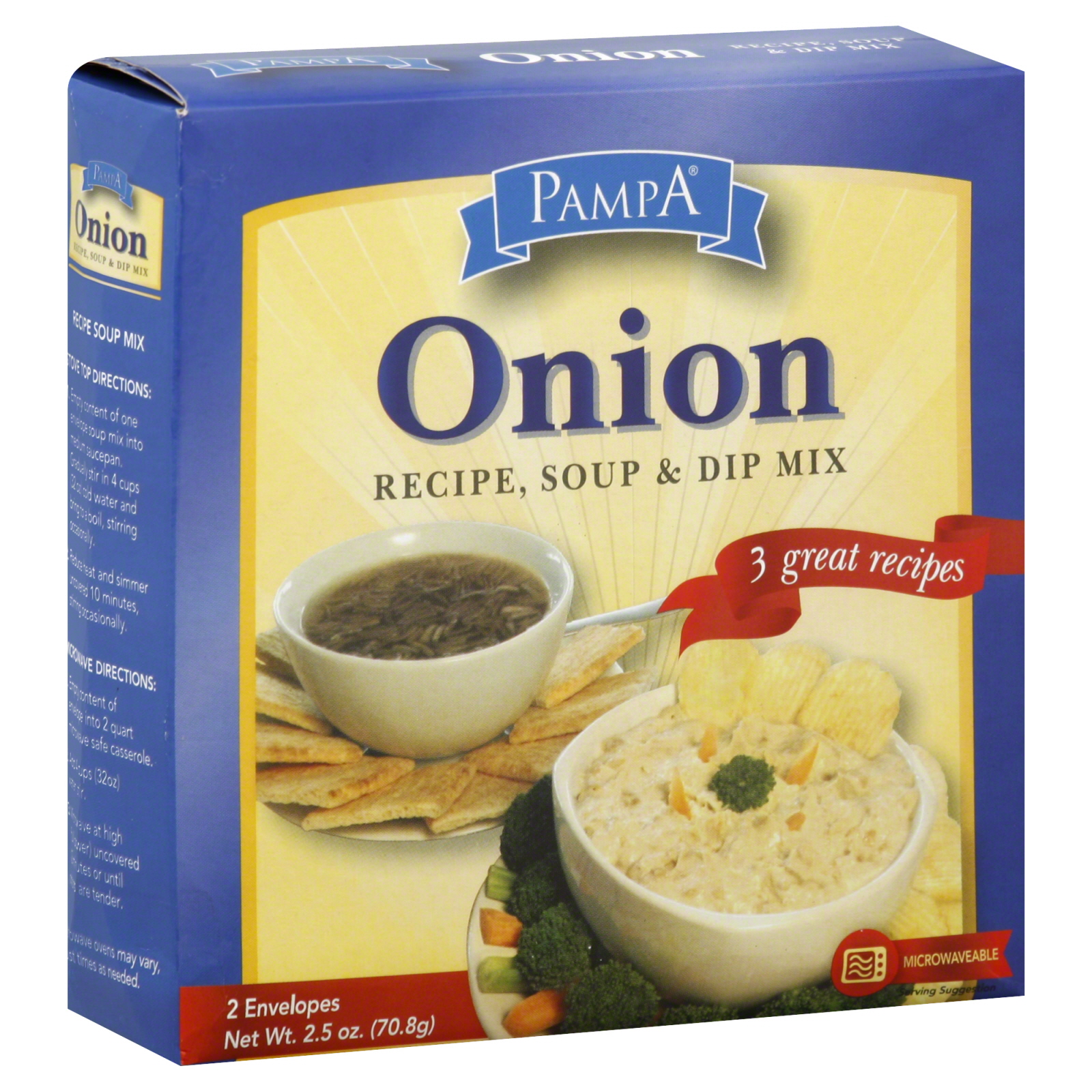 UPC 876941002973 product image for Recipe, Soup & Dip Mix, Onion, 2 envelopes [2.5 oz (70.8 g)] | upcitemdb.com