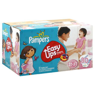 Pampers Easy Ups Training Pants, Girl, 2T-3T (16-34 lb), Dora the