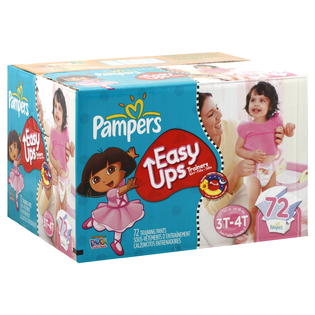 Pampers Easy Ups Training Pants, Girl, 3T-4T (30-40 lb), Dora the