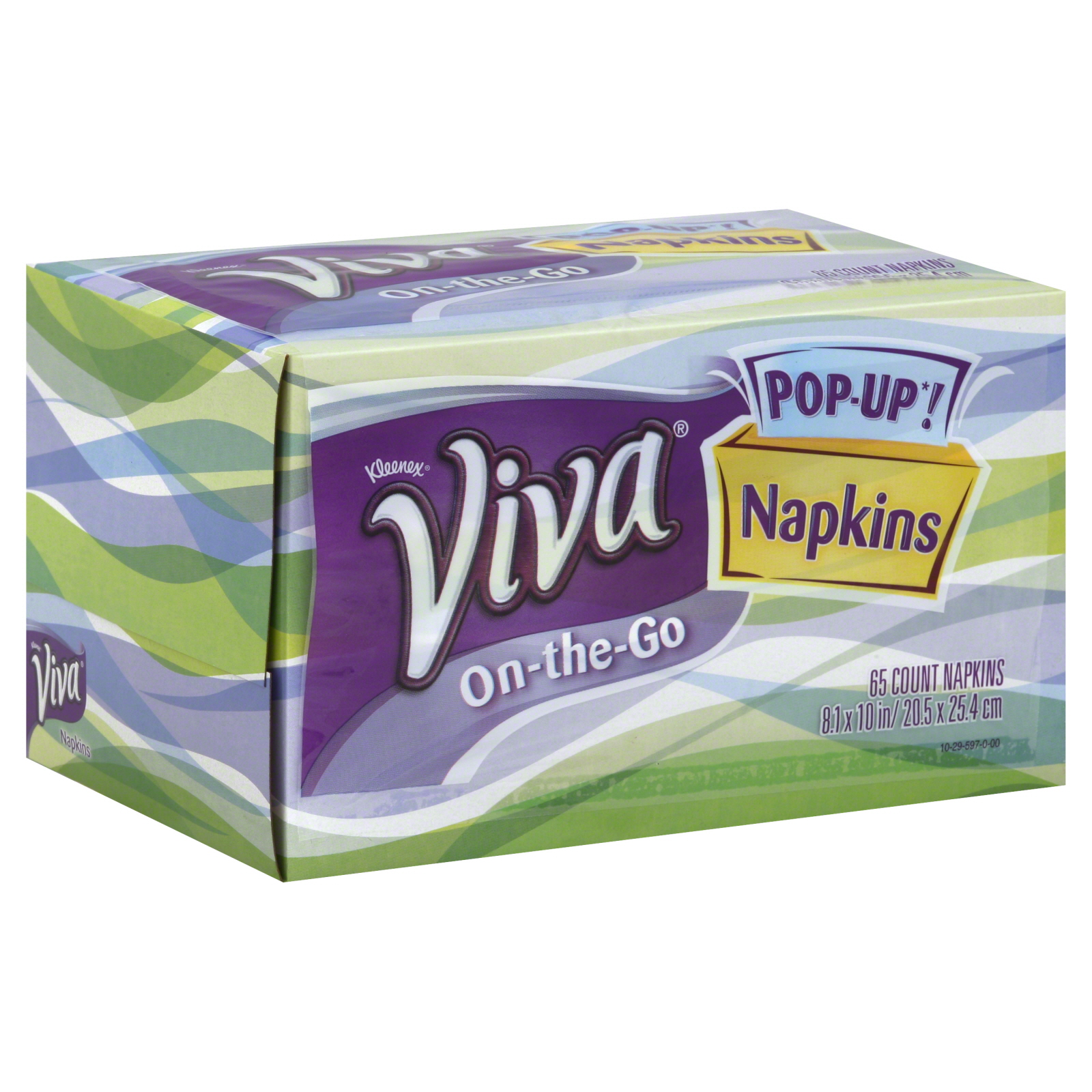 UPC 036000342444 KimberlyClark 34244 Viva OntheGo Paper Napkin in Pop Up Box, 10" Width x 8