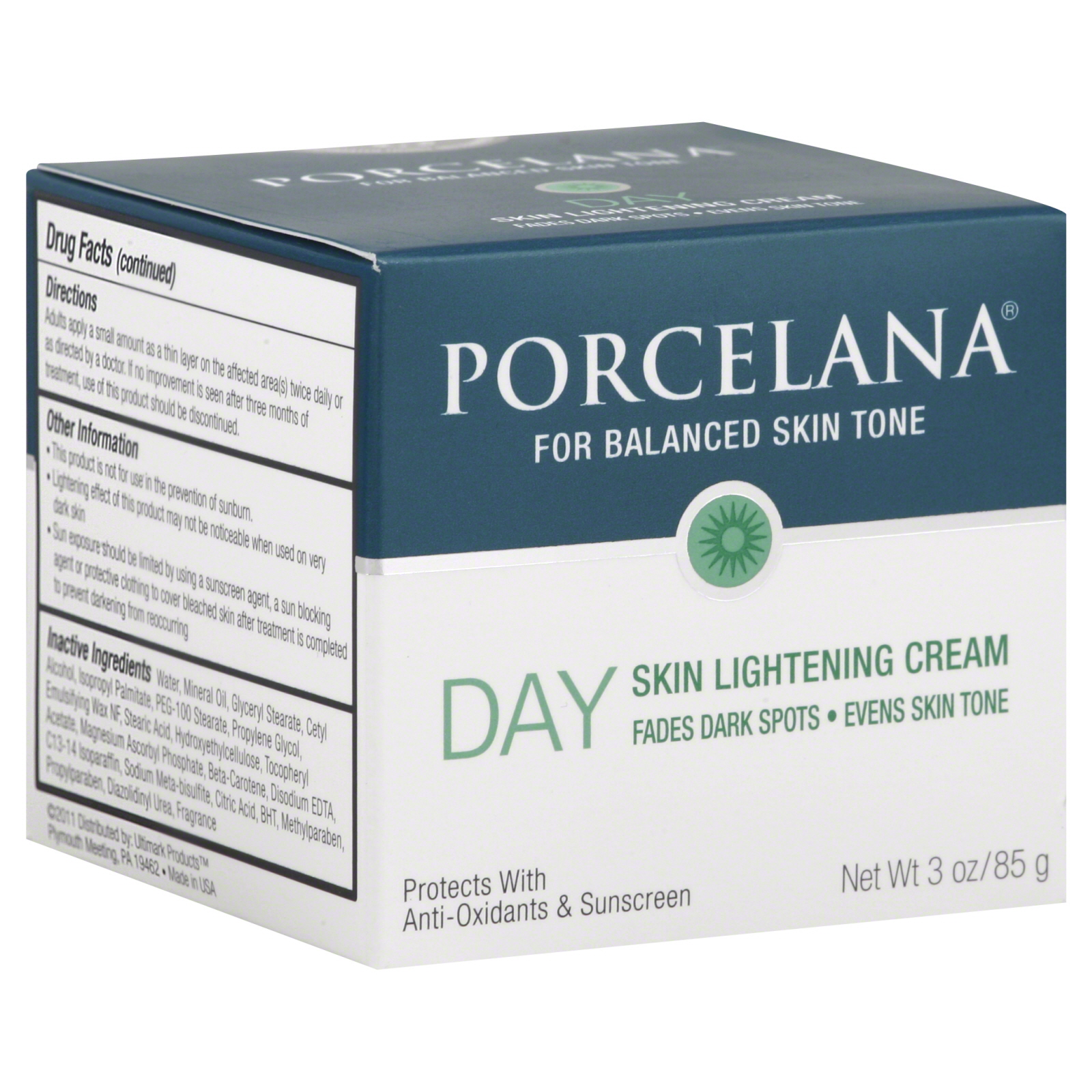 UPC 855093002499 Porcelana Skin Lightening Day Cream and Fade Dark