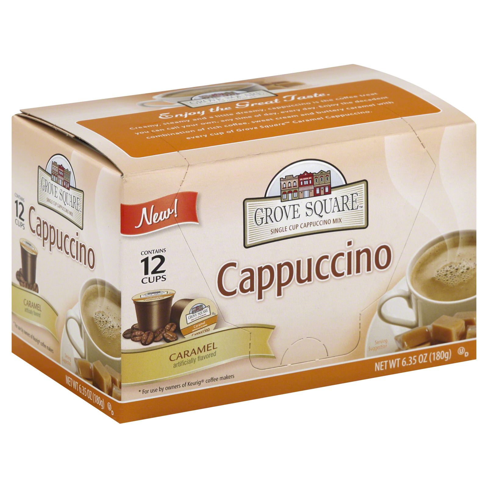 UPC 070893028696 product image for Cappuccino, Caramel, 12 cups [6.35 oz (180 g)] | upcitemdb.com