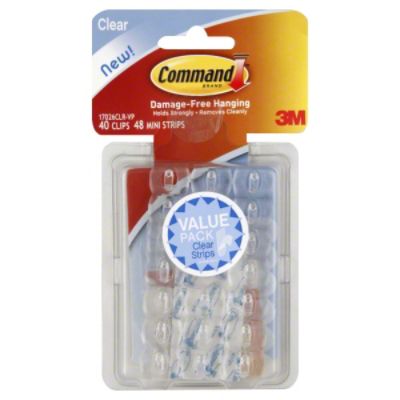 CommandTM Command Clips and Mini Strips, Clear, Value Pack, 1 set at Kmart.com