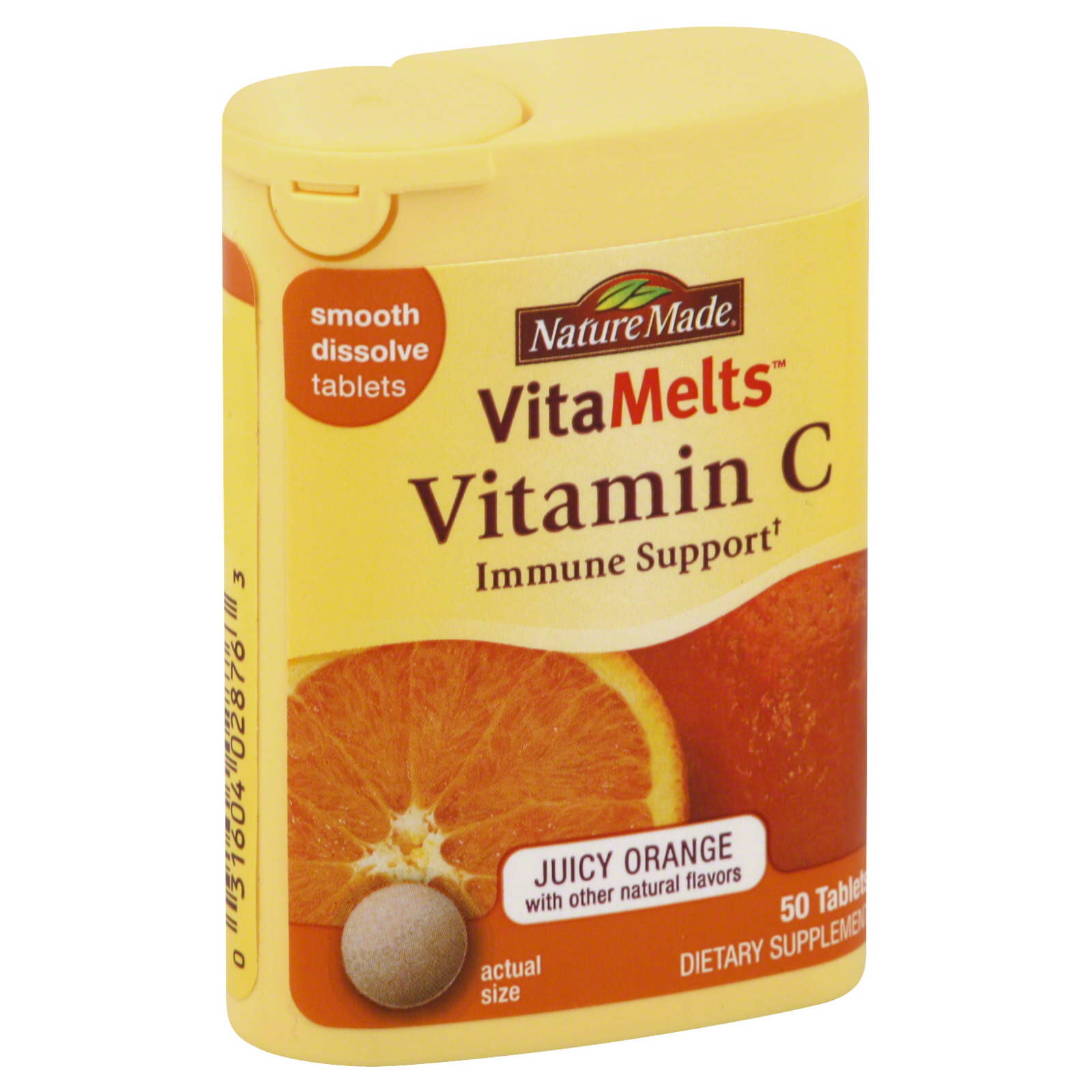 Nature Made VitaMelts Vitamin C, Tablets, Juicy Orange, 50 tablets at Kmart.com
