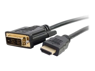 C2G 0.5m HDMI to DVI-D Digital Video Cable - HDMI/DVI for Audio/Video Device - 1.64 ft - 1 x DVI-D (Single-Link) Male Digital V