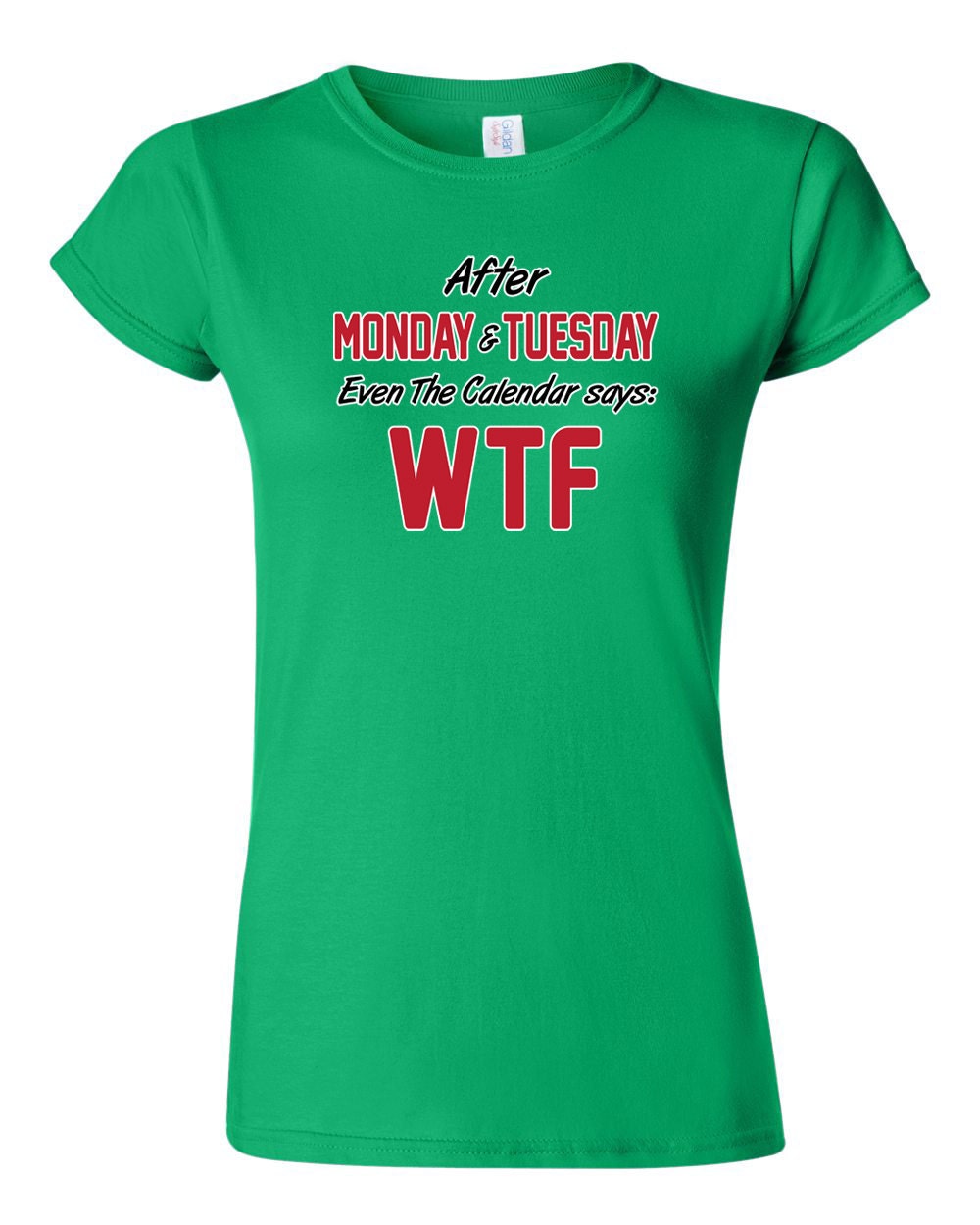 City Shirts Junior Monday Tuesday WTF Funny Humor Novelty DT T-Shirt Tee 1184